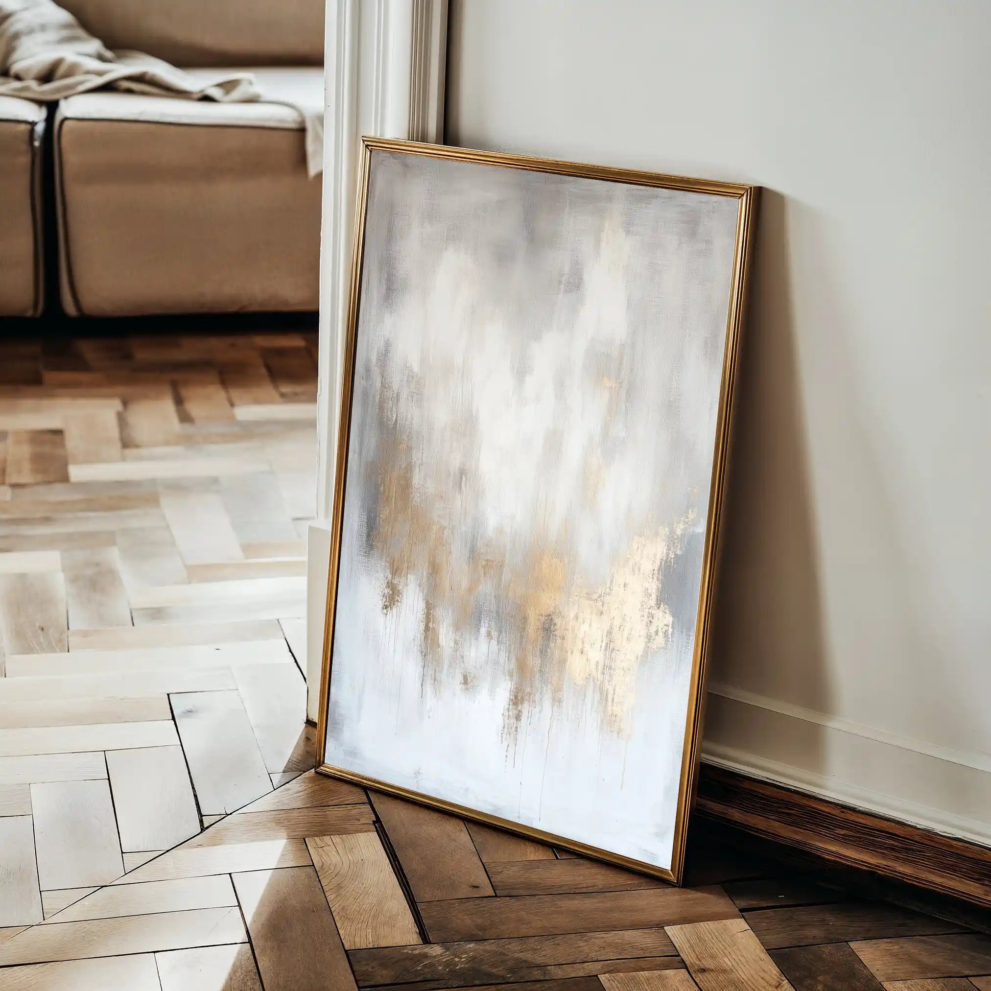 Abstract 501 Canvas Art 18" x 24" / 45 x 60 cm / Black