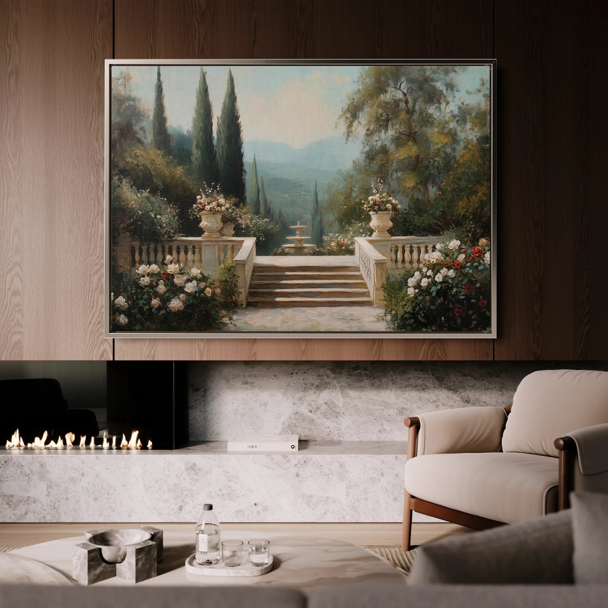 Landscape 501 Canvas Art 18" x 24" / 45 x 60 cm / Black