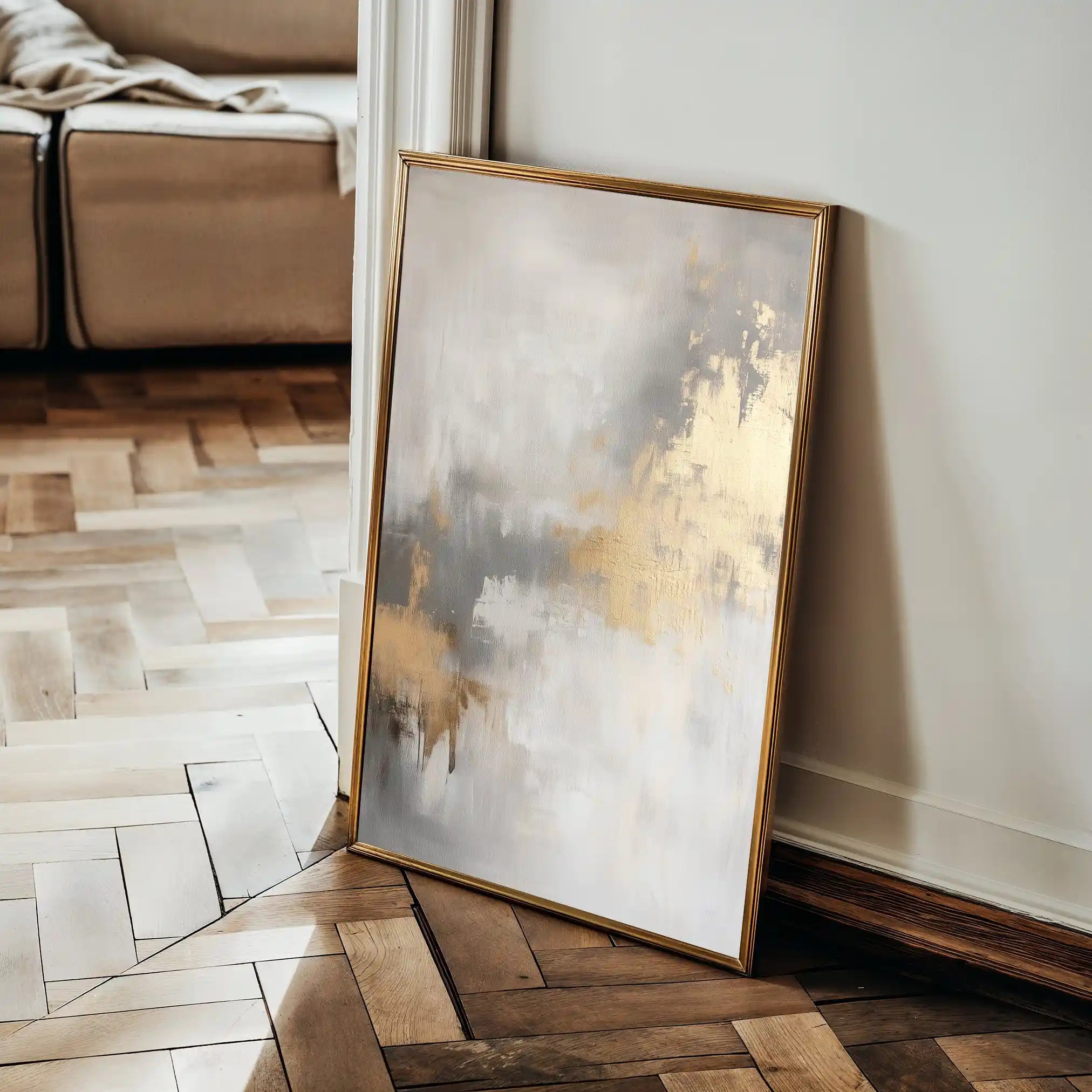 Abstract 502 Canvas Art 18" x 24" / 45 x 60 cm / Black