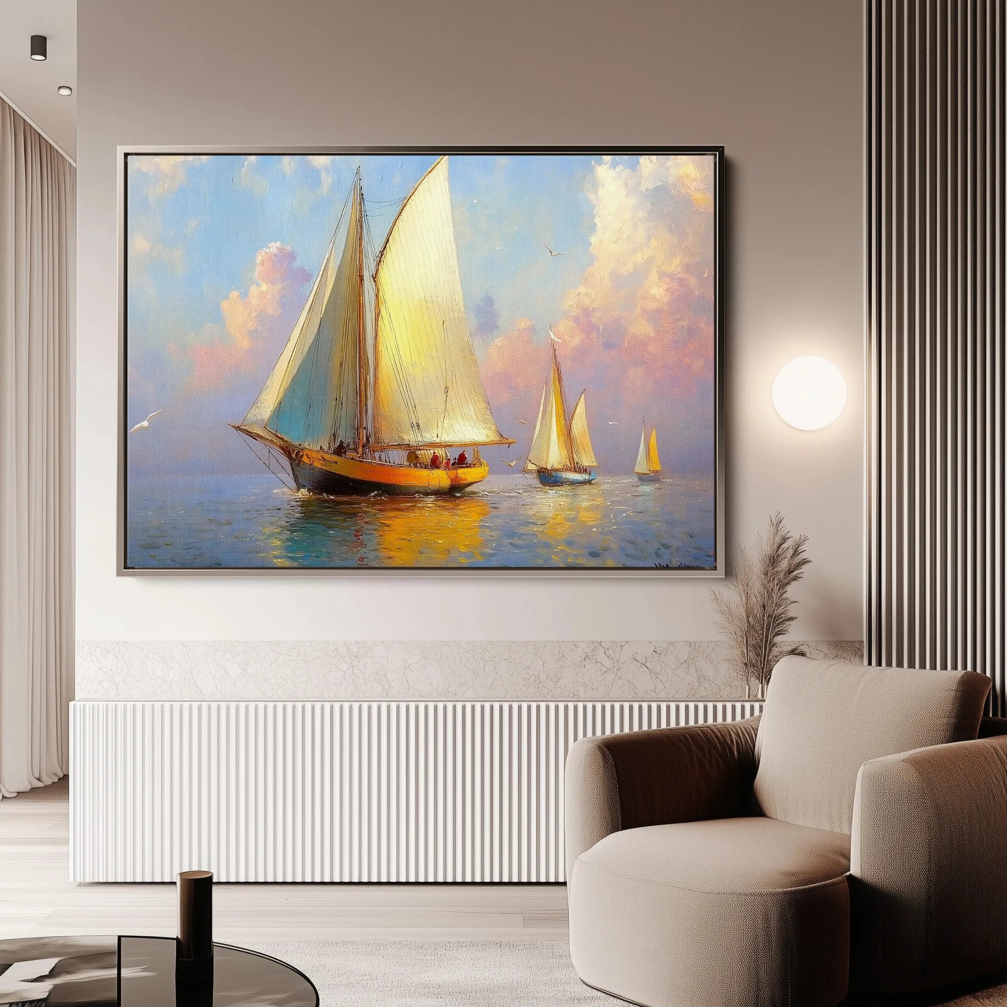 Landscape 503 Canvas Art 18" x 24" / 45 x 60 cm / Black