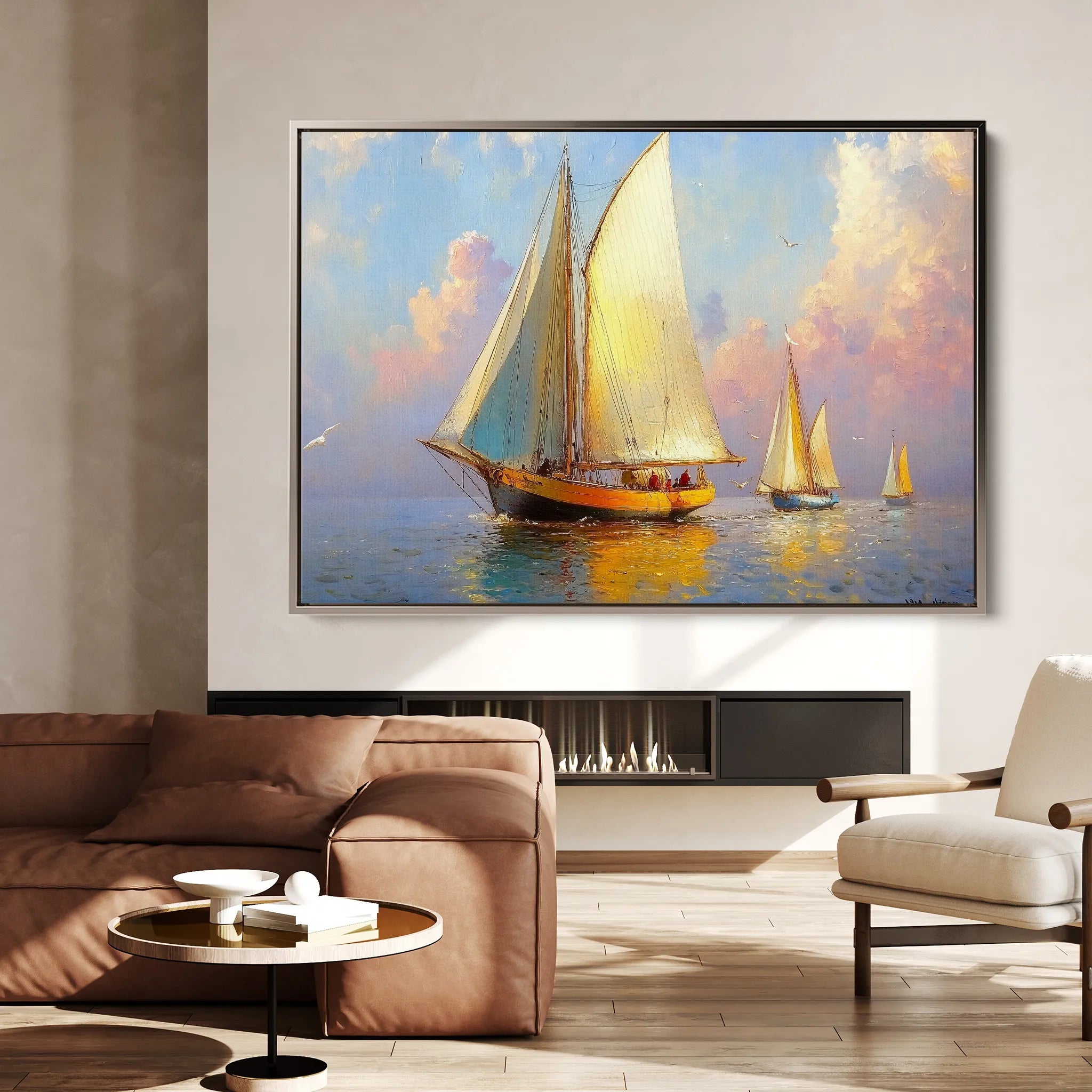 Landscape 503 Canvas Art 18" x 24" / 45 x 60 cm / Black