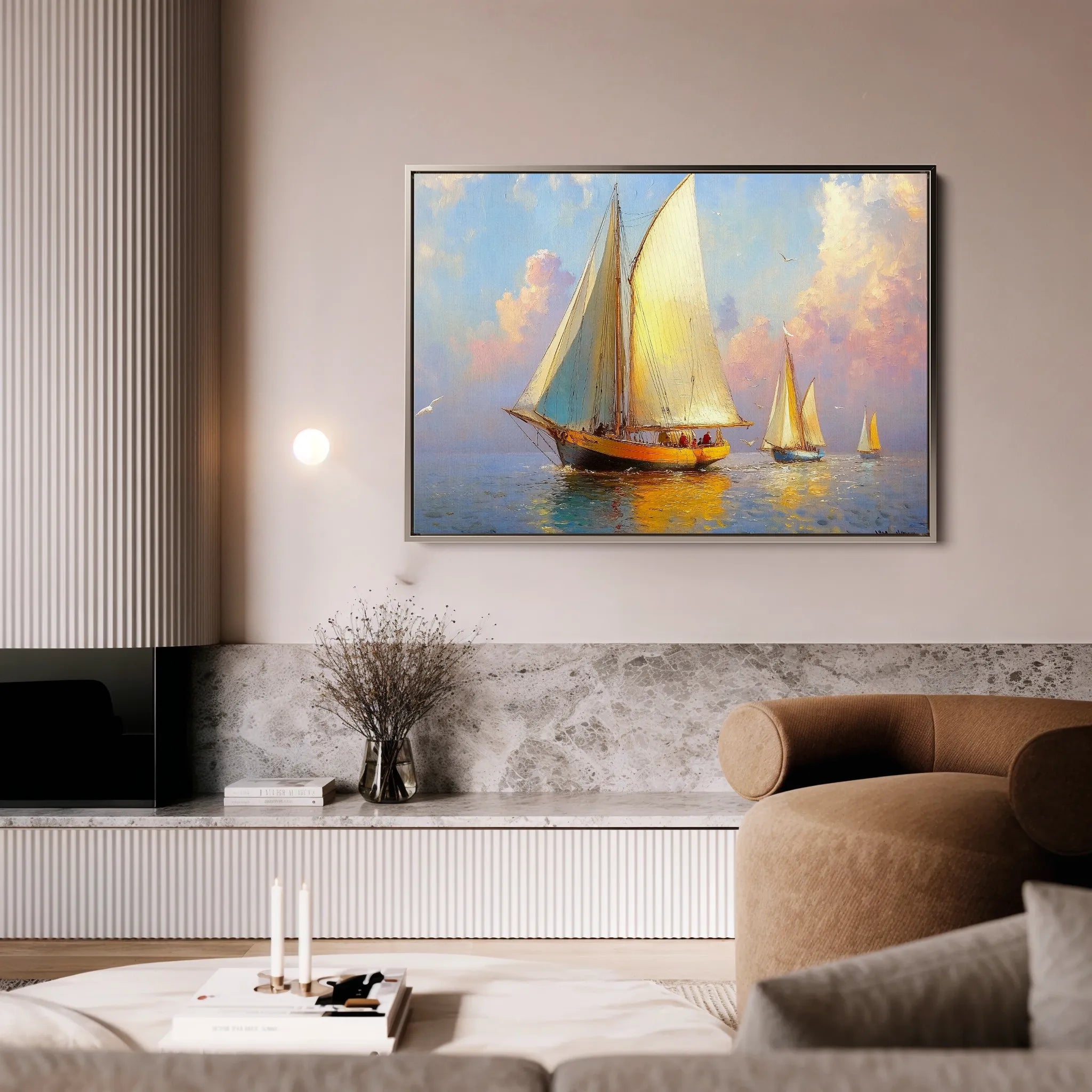 Landscape 503 Canvas Art 18" x 24" / 45 x 60 cm / Black