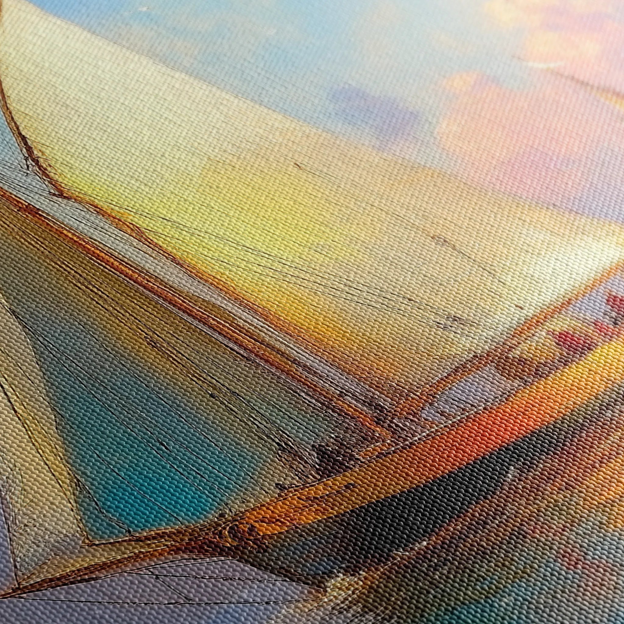 Landscape 503 Canvas Art 18" x 24" / 45 x 60 cm / Black