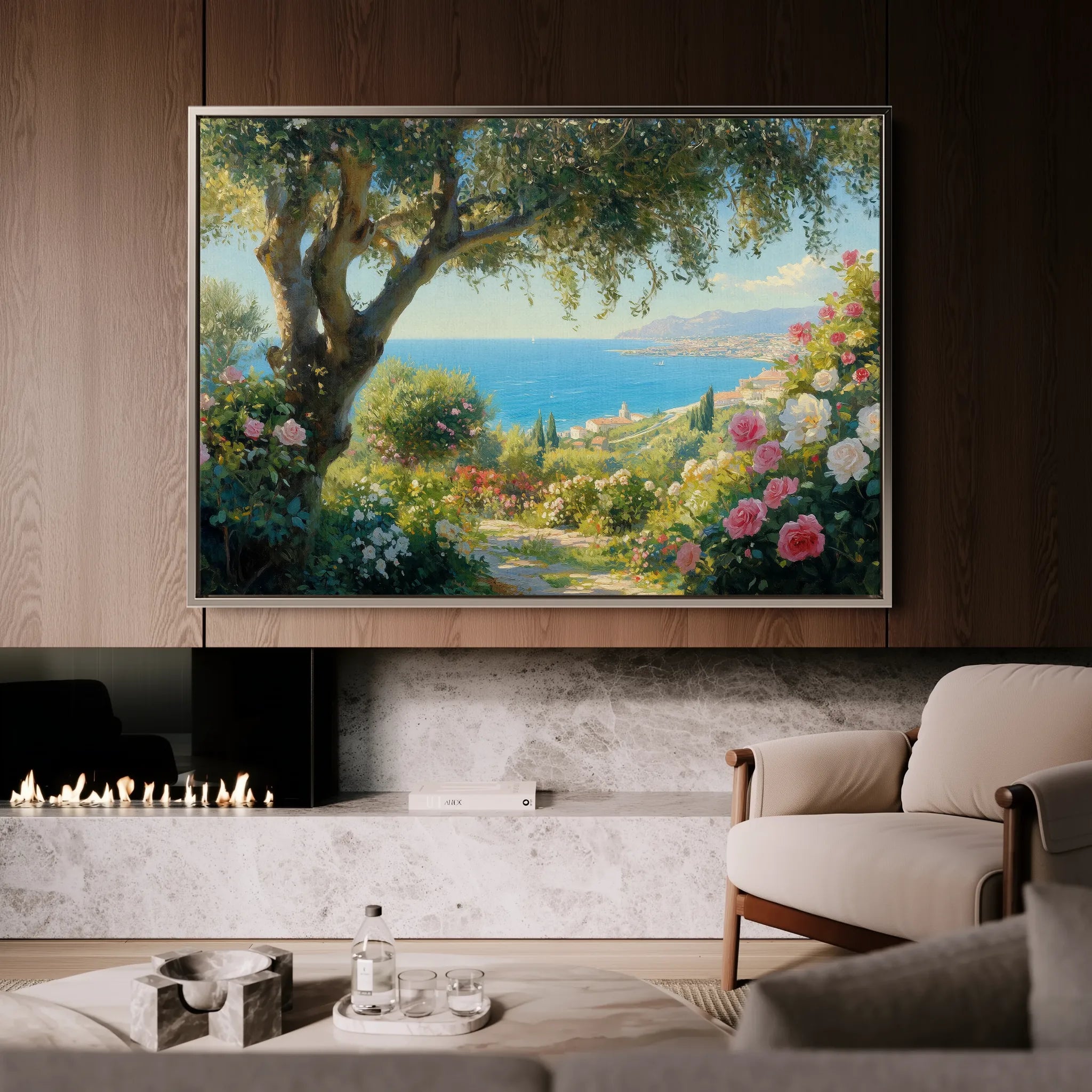 Landscape 504 Canvas Art 18" x 24" / 45 x 60 cm / Black