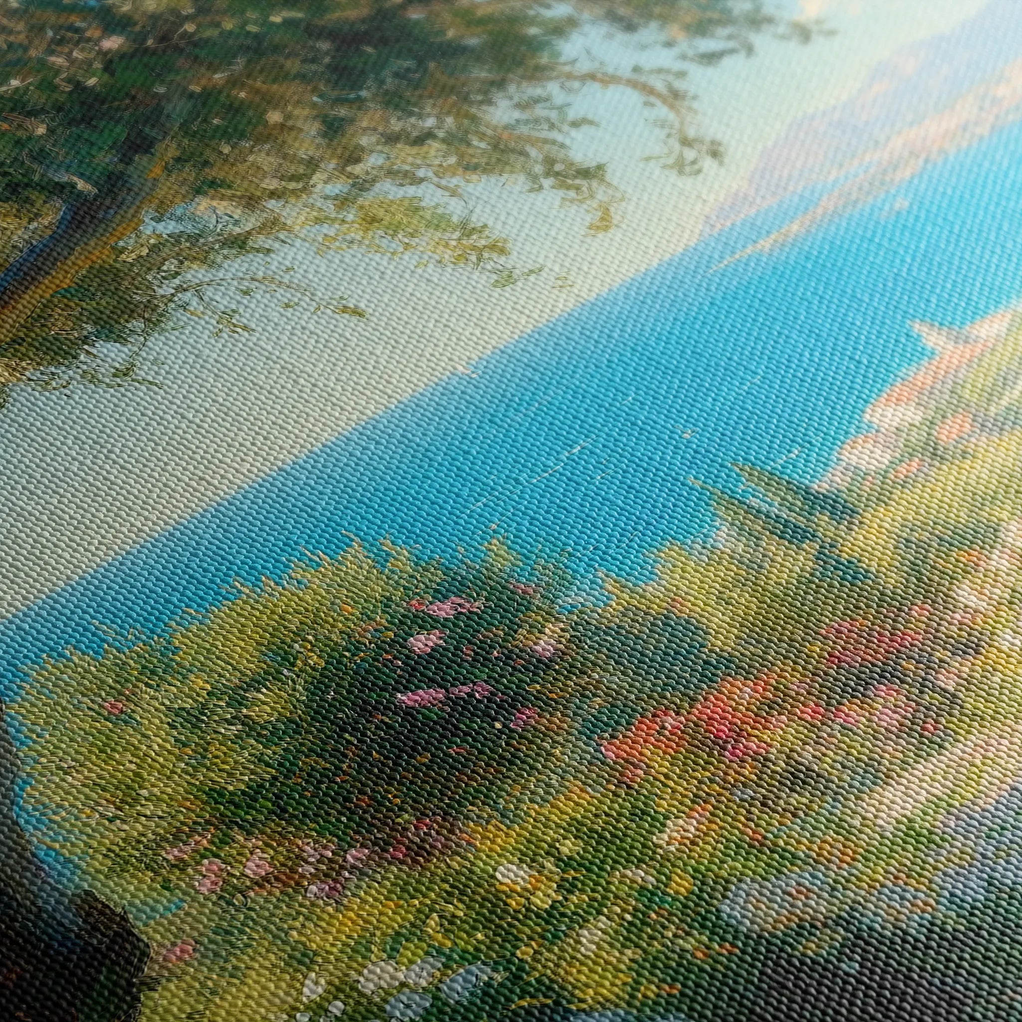 Landscape 504 Canvas Art 18" x 24" / 45 x 60 cm / Black