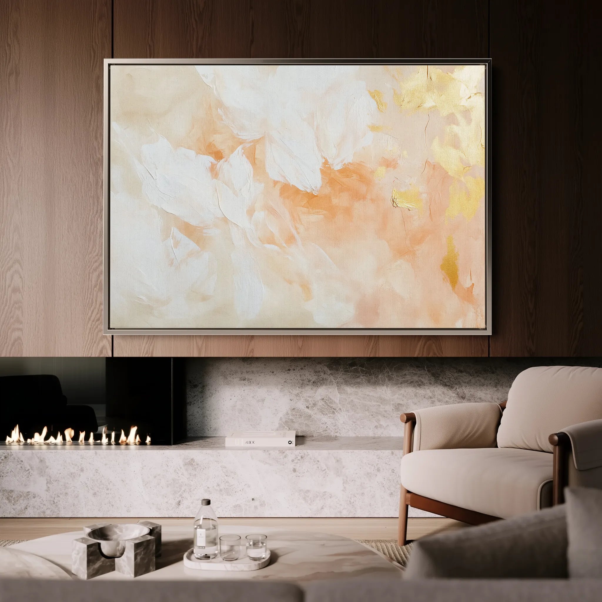 Abstract 509 Canvas Art 18" x 24" / 45 x 60 cm / Black