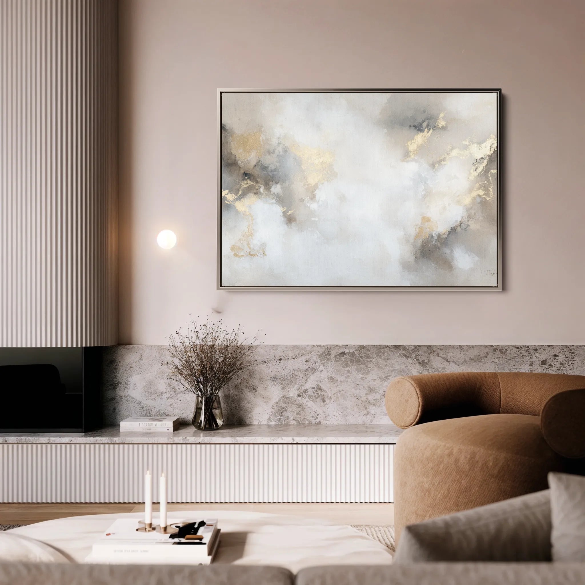 Abstract 519 Canvas Art 18" x 24" / 45 x 60 cm / Black