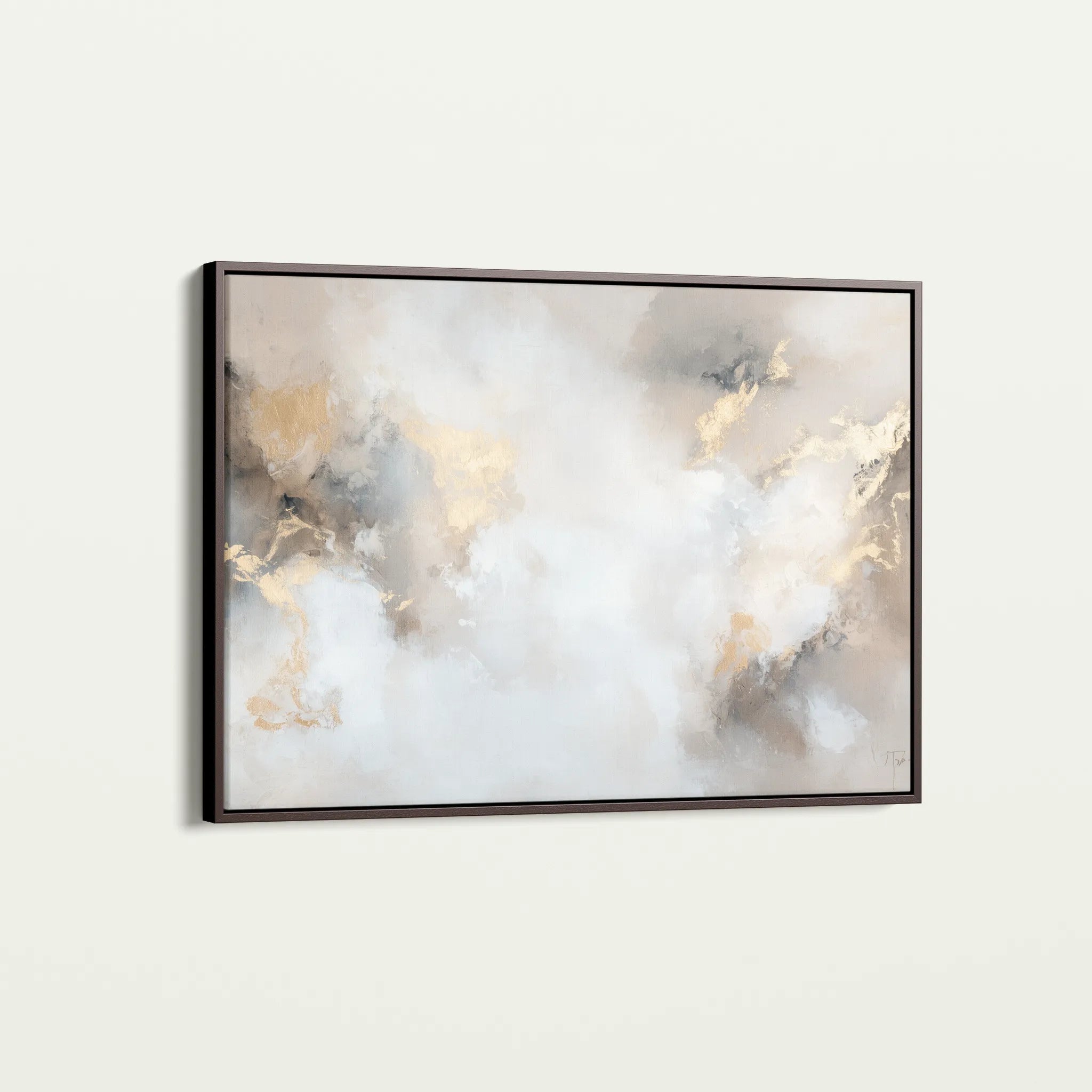 Abstract 519 Canvas Art 18" x 24" / 45 x 60 cm / Black