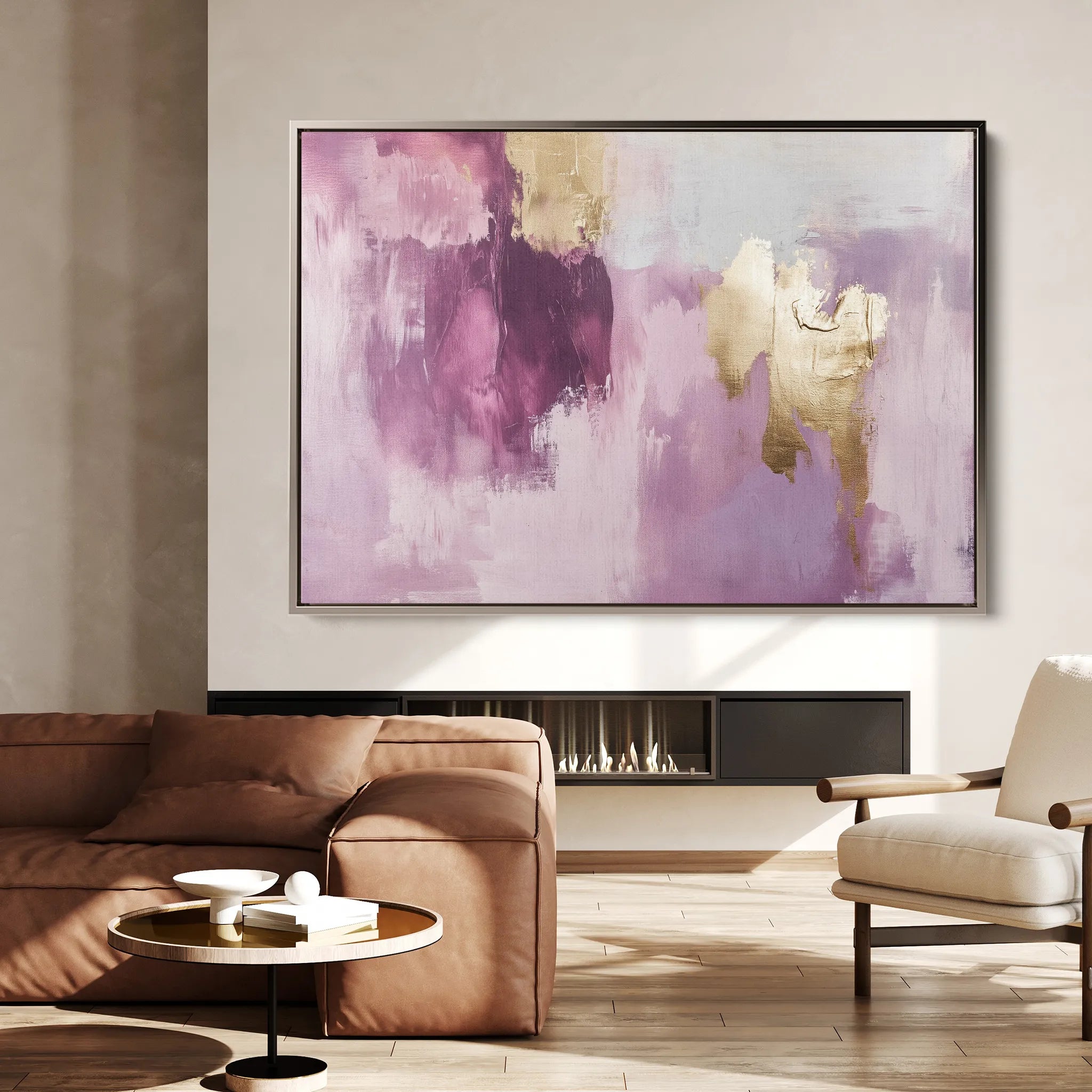 Abstract 521 Canvas Art 18" x 24" / 45 x 60 cm / Black