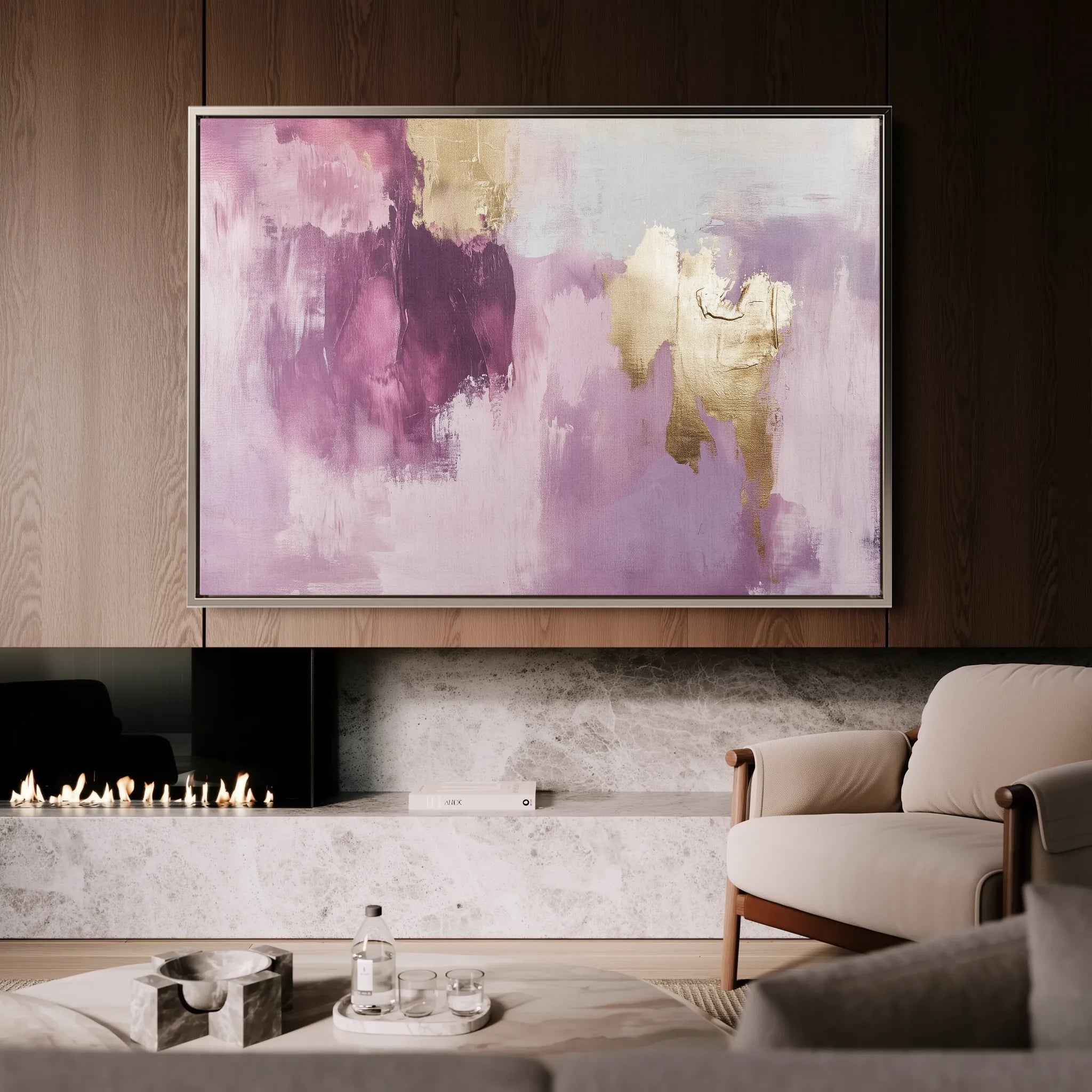 Abstract 521 Canvas Art 18" x 24" / 45 x 60 cm / Black