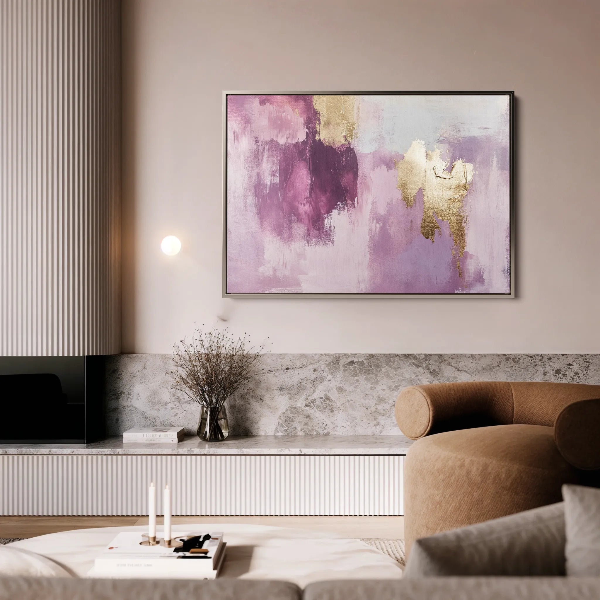 Abstract 521 Canvas Art 18" x 24" / 45 x 60 cm / Black