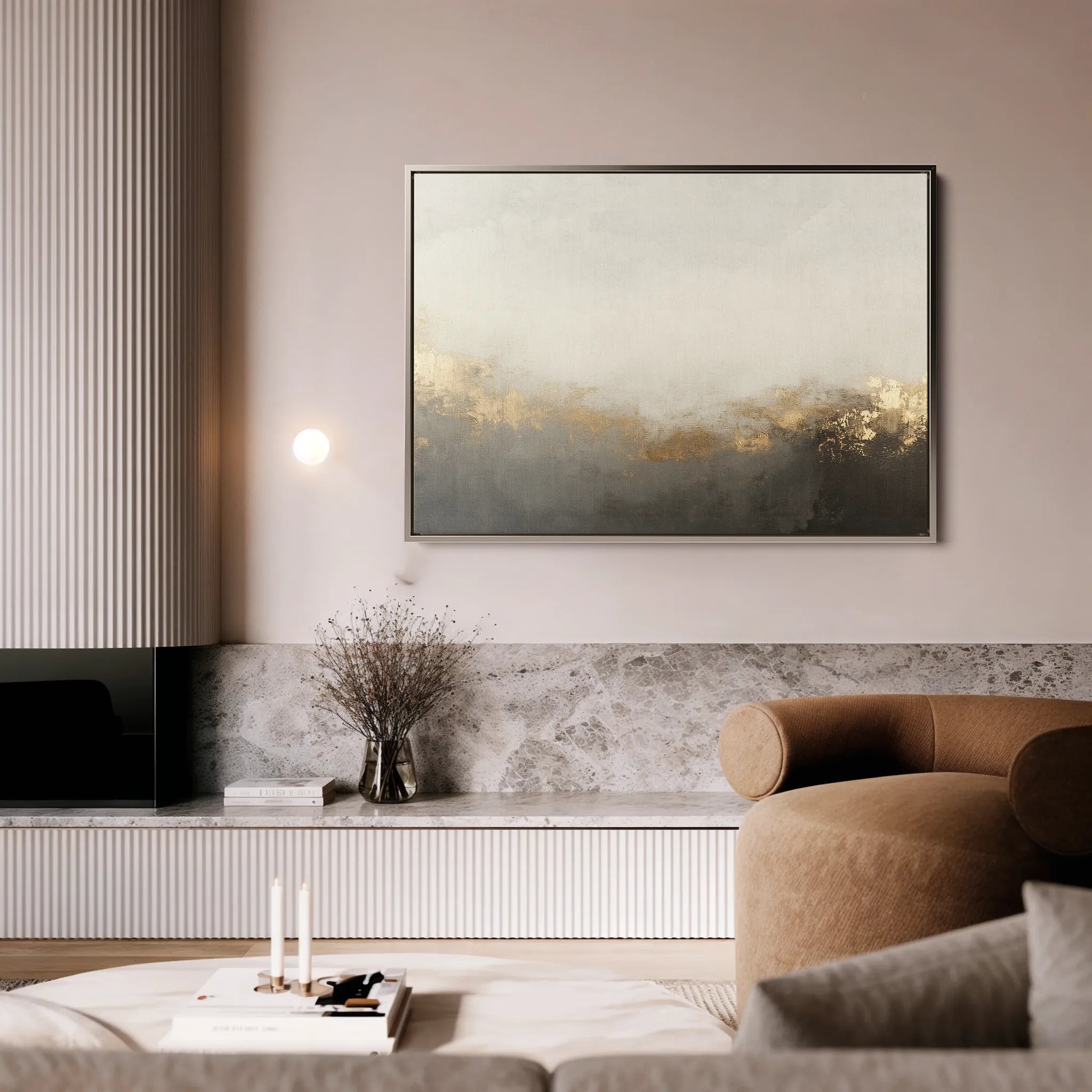 Abstract 523 Canvas Art 18" x 24" / 45 x 60 cm / Black