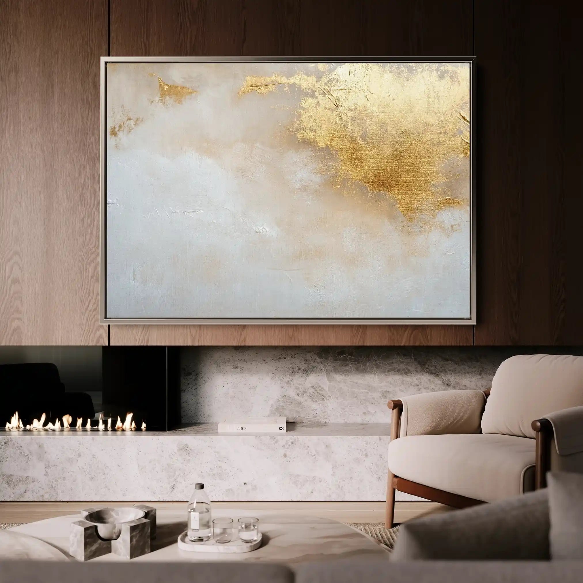Abstract 531 Canvas Art 18" x 24" / 45 x 60 cm / Black