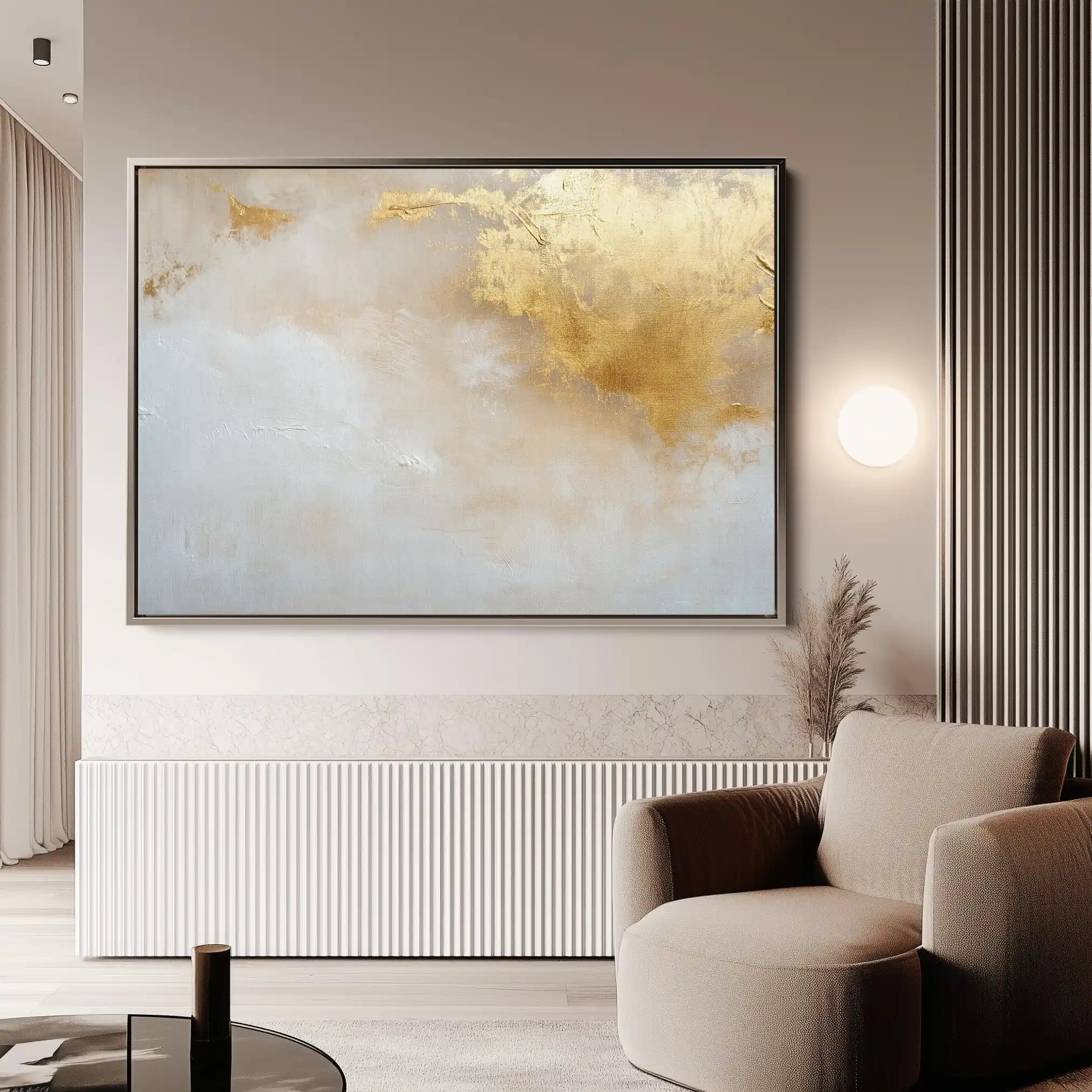 Abstract 531 Canvas Art 18" x 24" / 45 x 60 cm / Black