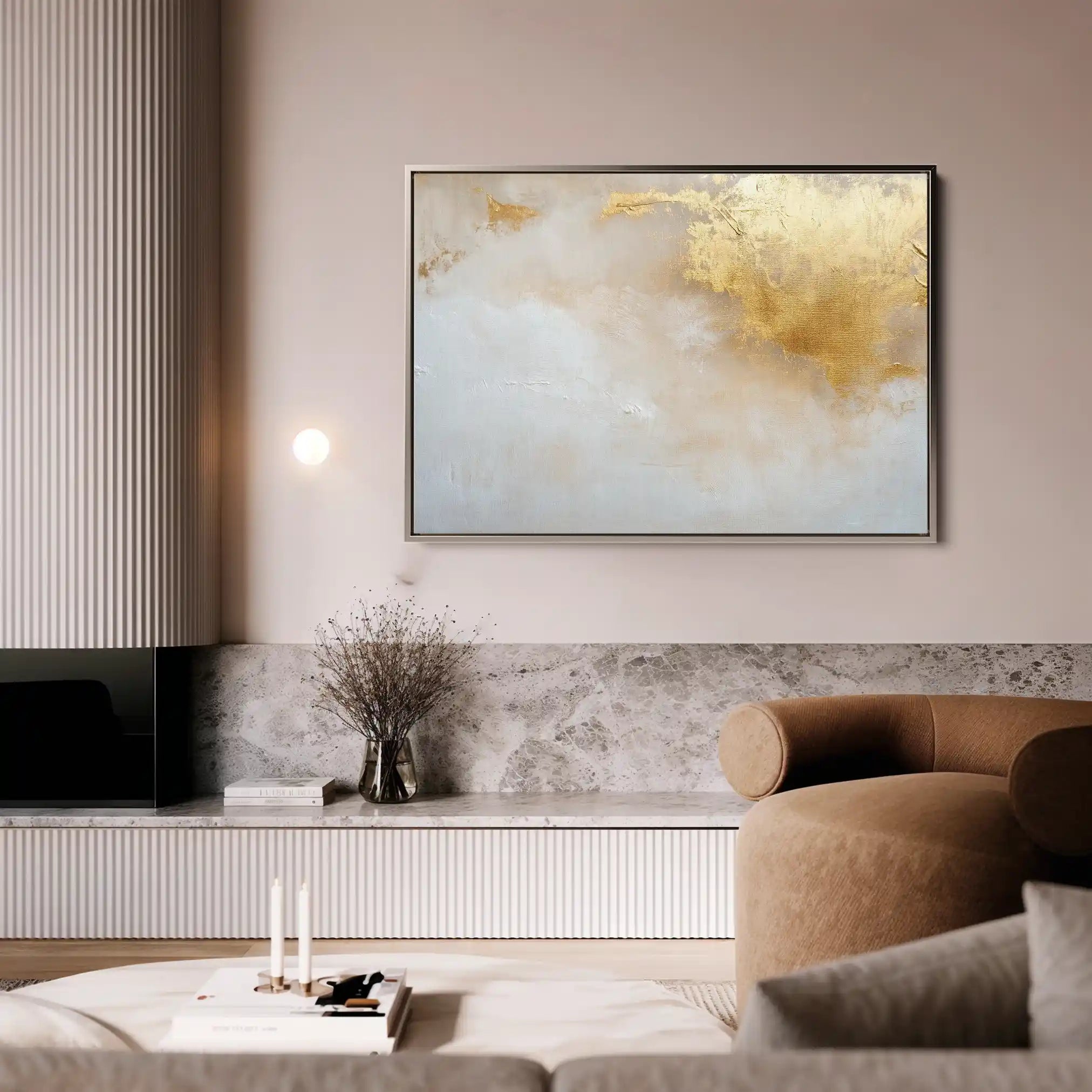 Abstract 531 Canvas Art 18" x 24" / 45 x 60 cm / Black
