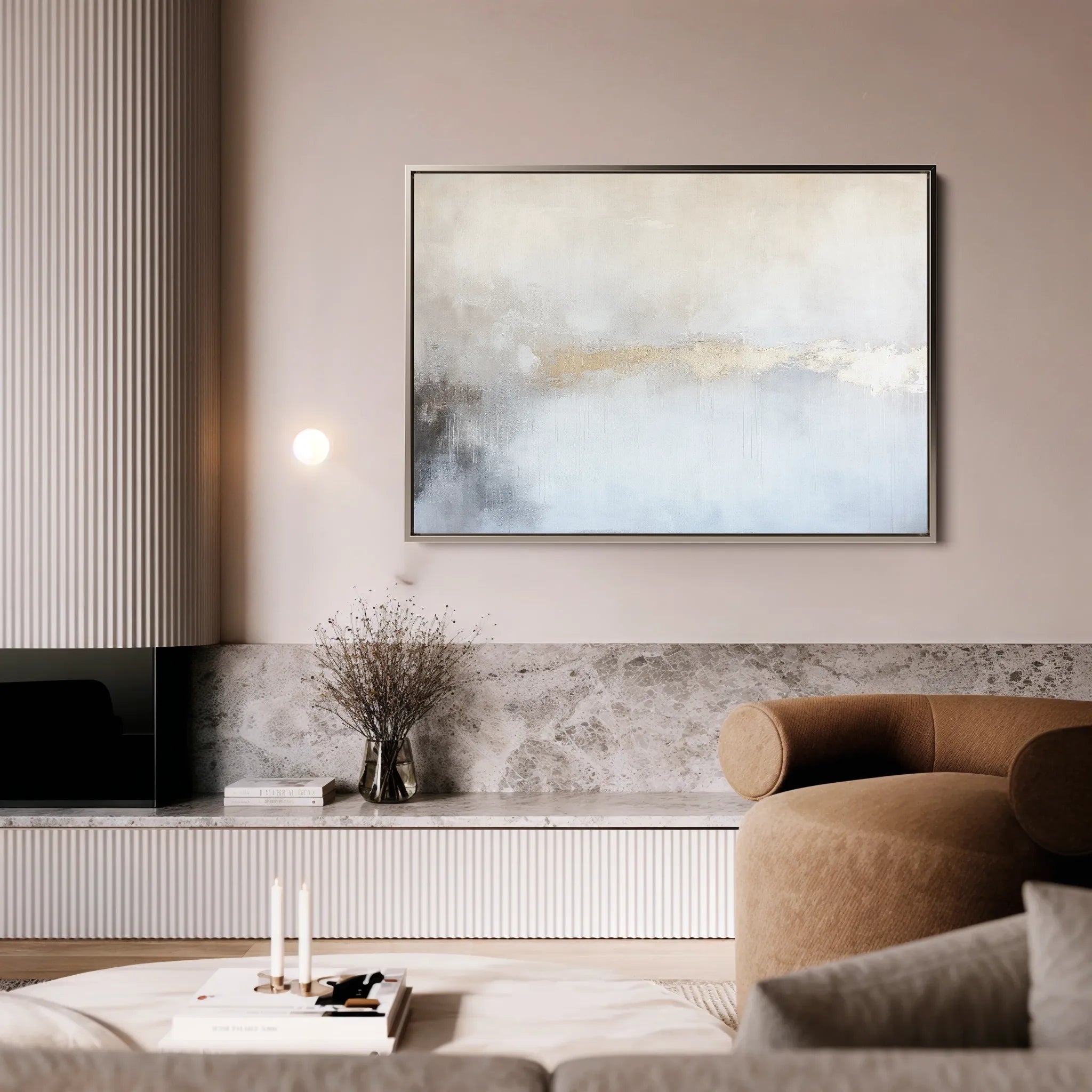 Abstract 537 Canvas Art 18" x 24" / 45 x 60 cm / Black