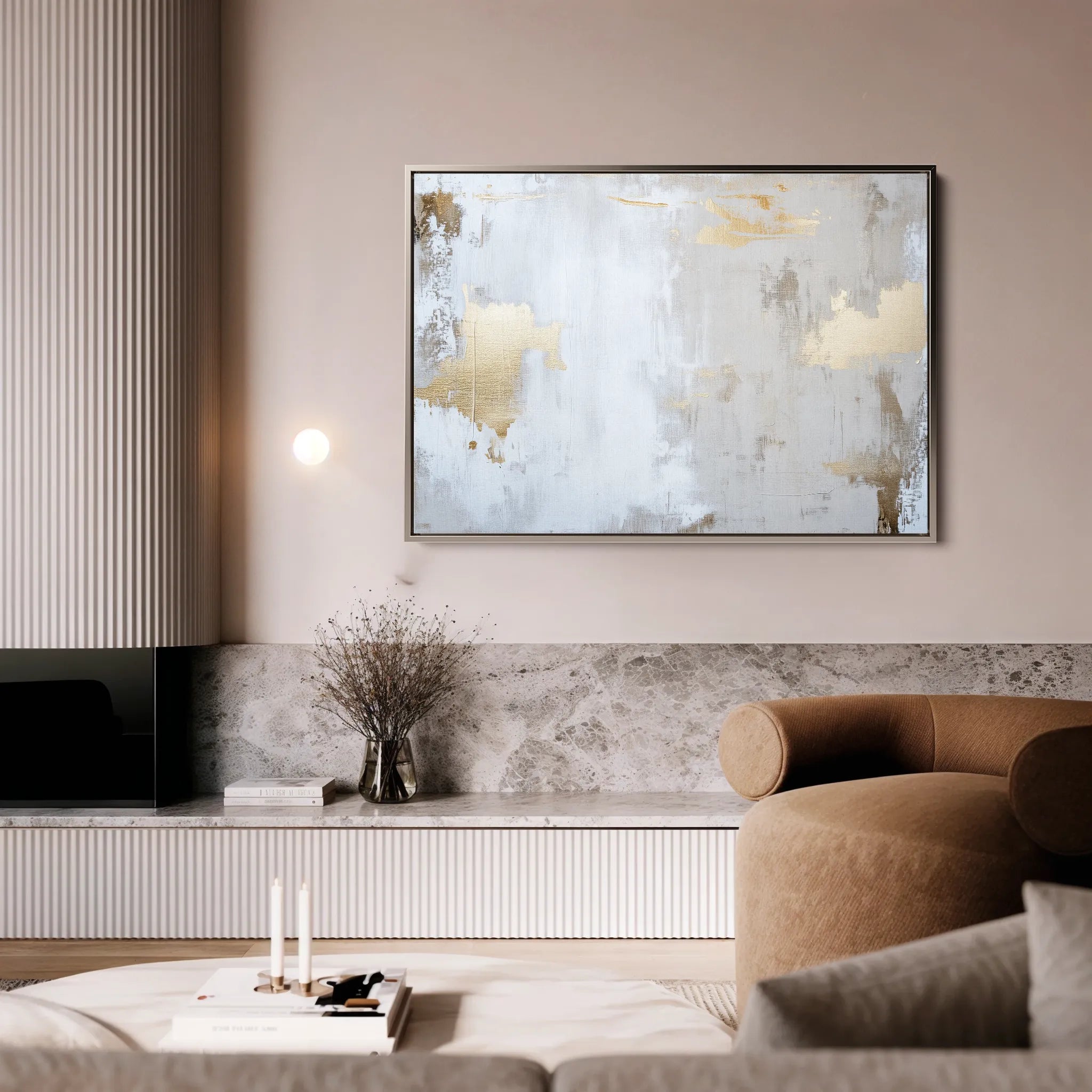Abstract 538 Canvas Art 18" x 24" / 45 x 60 cm / Black