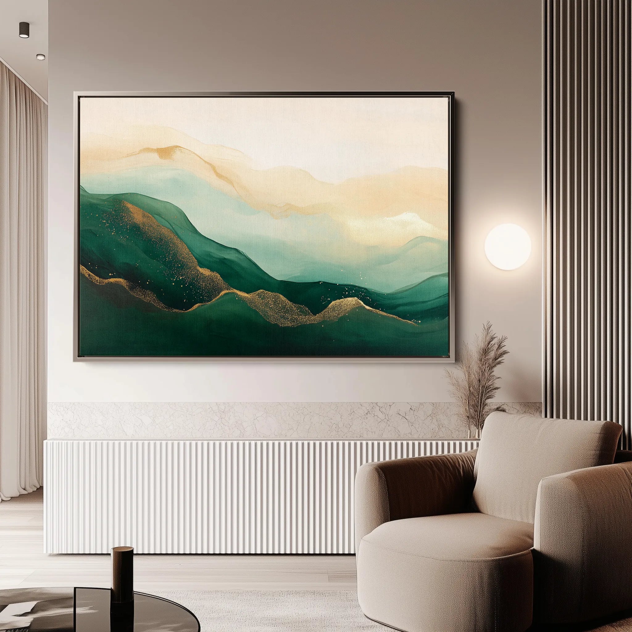 Abstract 540 Canvas Art 18" x 24" / 45 x 60 cm / Black