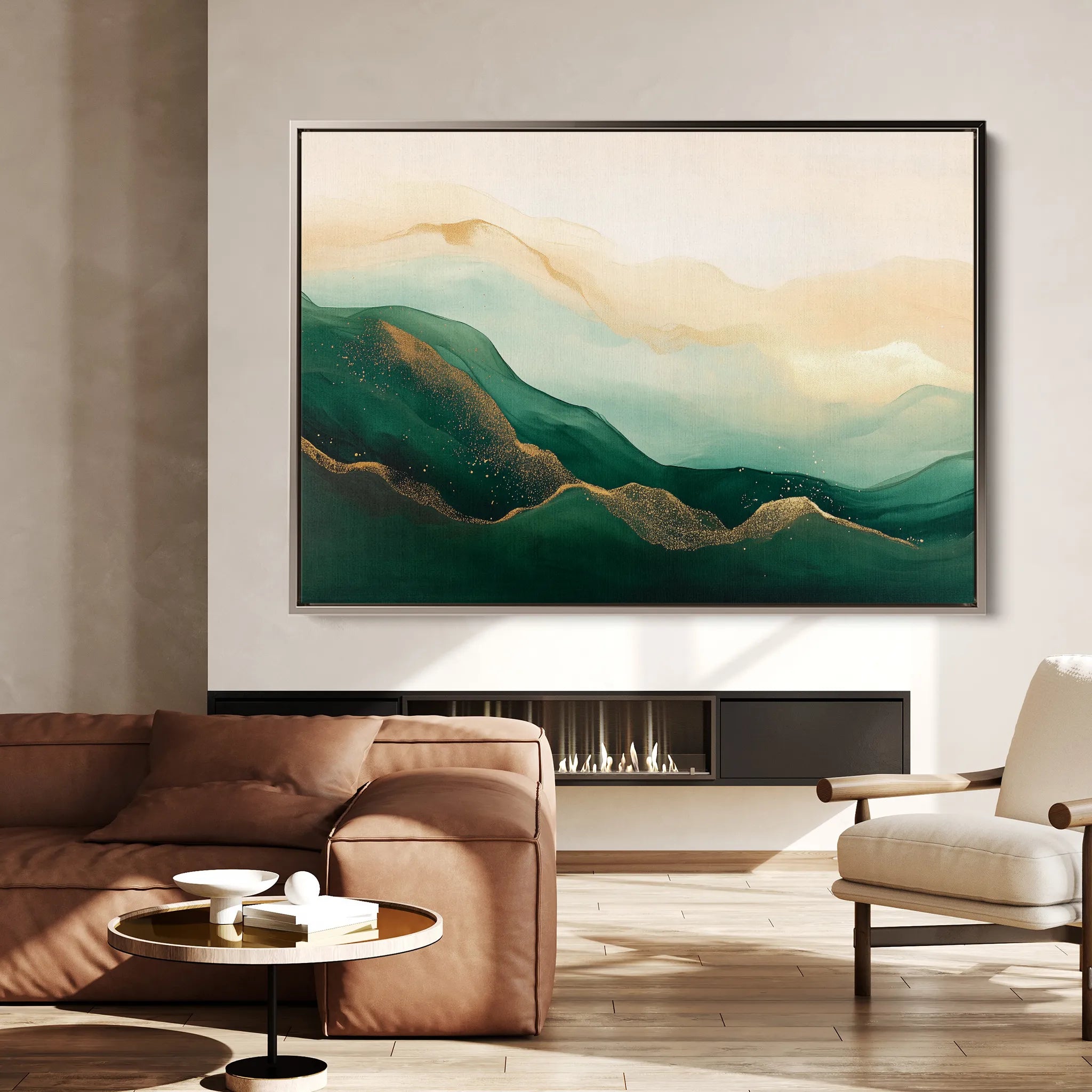 Abstract 540 Canvas Art 18" x 24" / 45 x 60 cm / Black