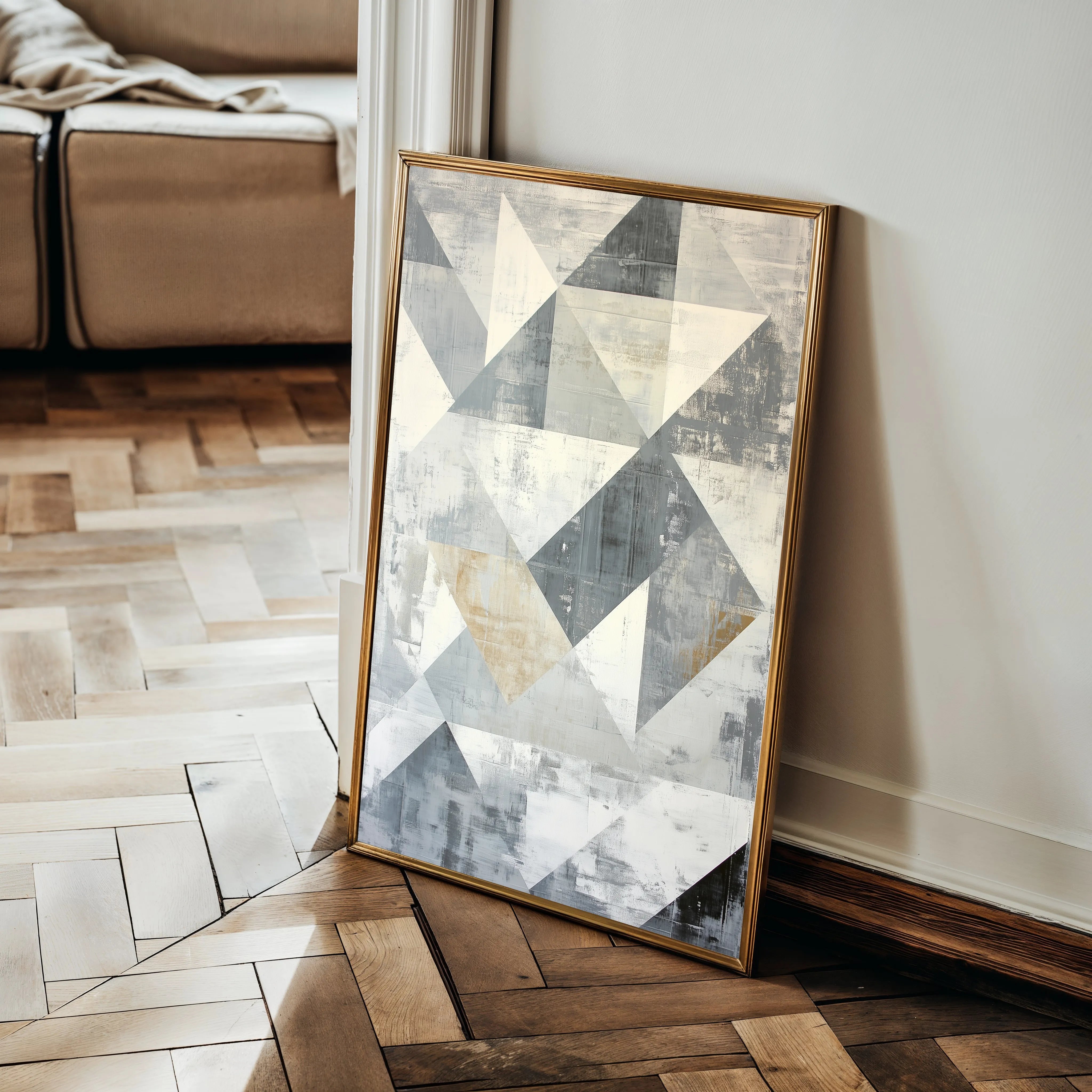Abstract 545 Canvas Art 18" x 24" / 45 x 60 cm / Black