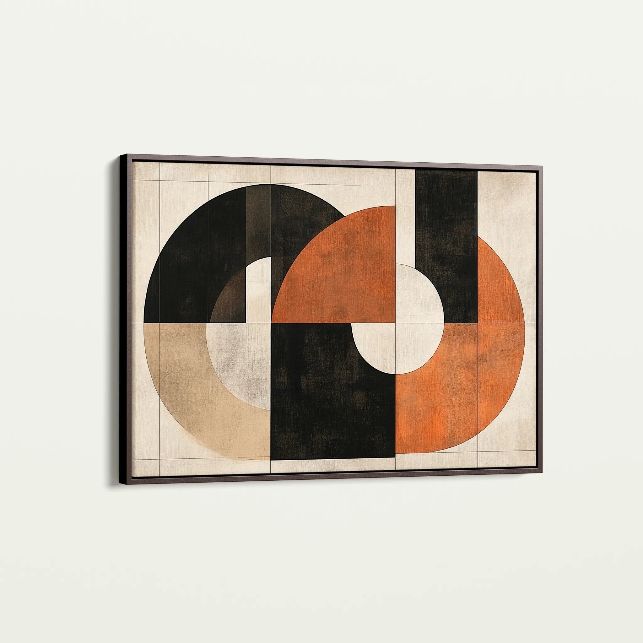 Abstract 547 Canvas Art 18" x 24" / 45 x 60 cm / Black