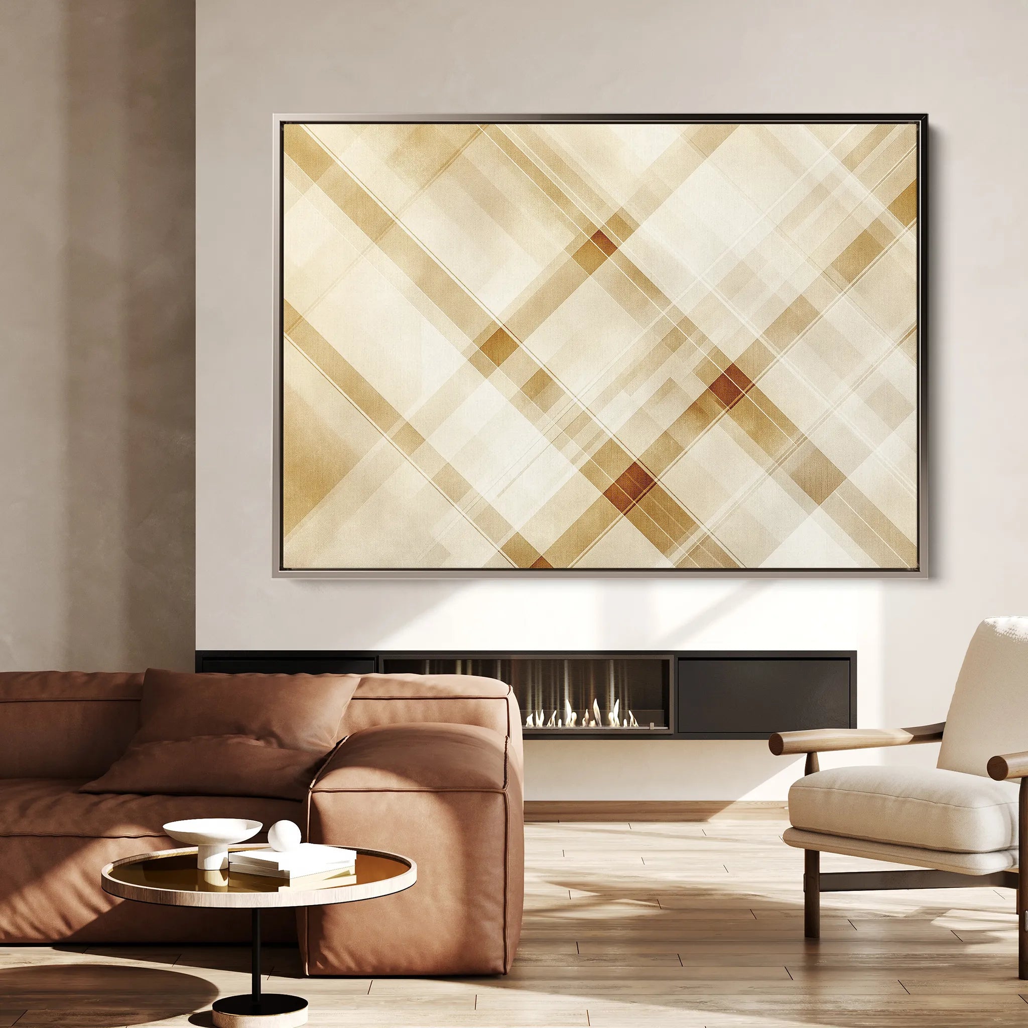 Abstract 552 Canvas Art 18" x 24" / 45 x 60 cm / Black