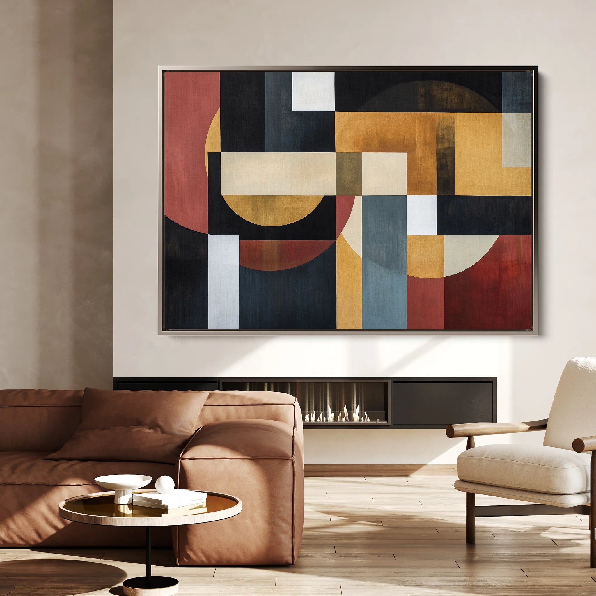 Abstract 553 Canvas Art 18" x 24" / 45 x 60 cm / Black
