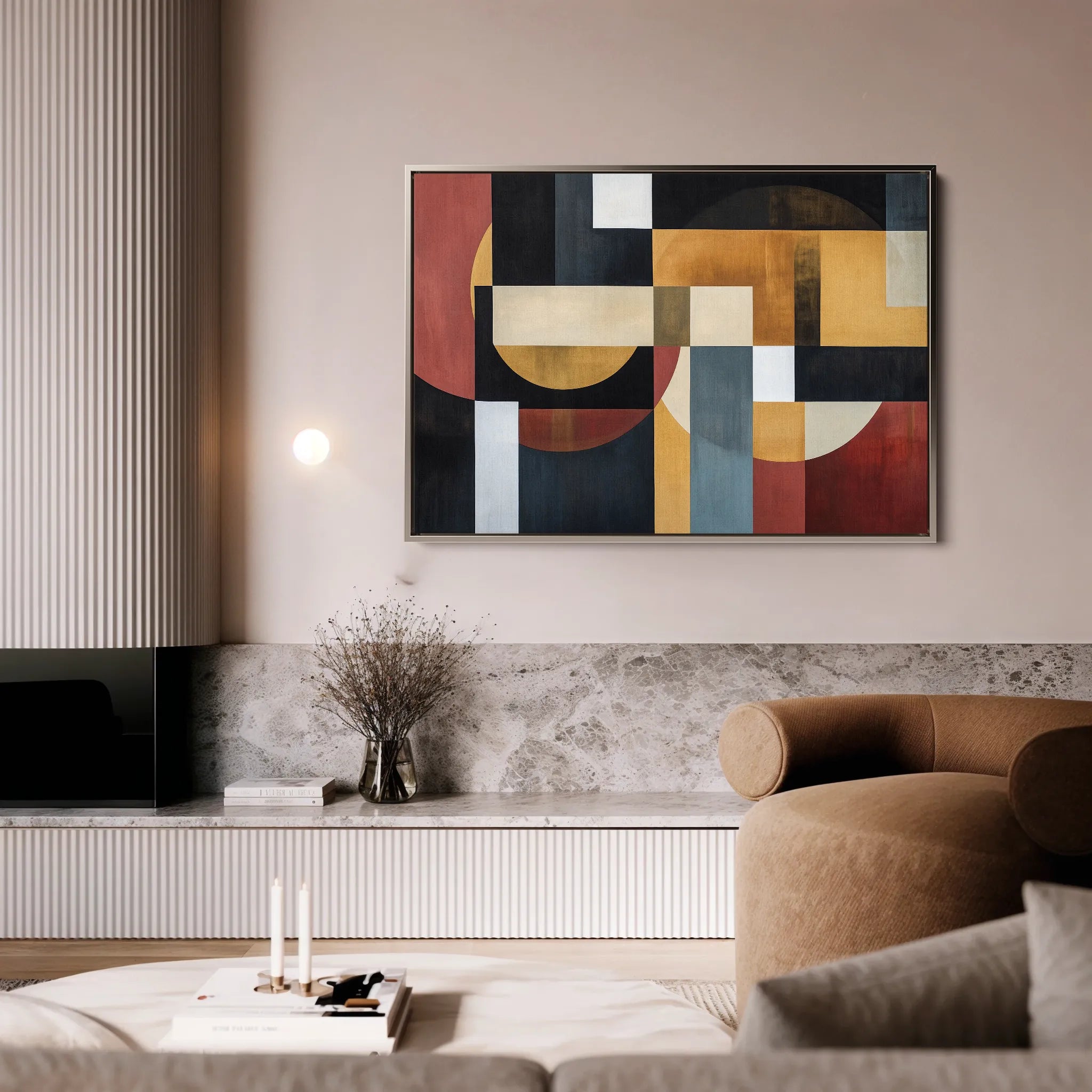 Abstract 553 Canvas Art 18" x 24" / 45 x 60 cm / Black