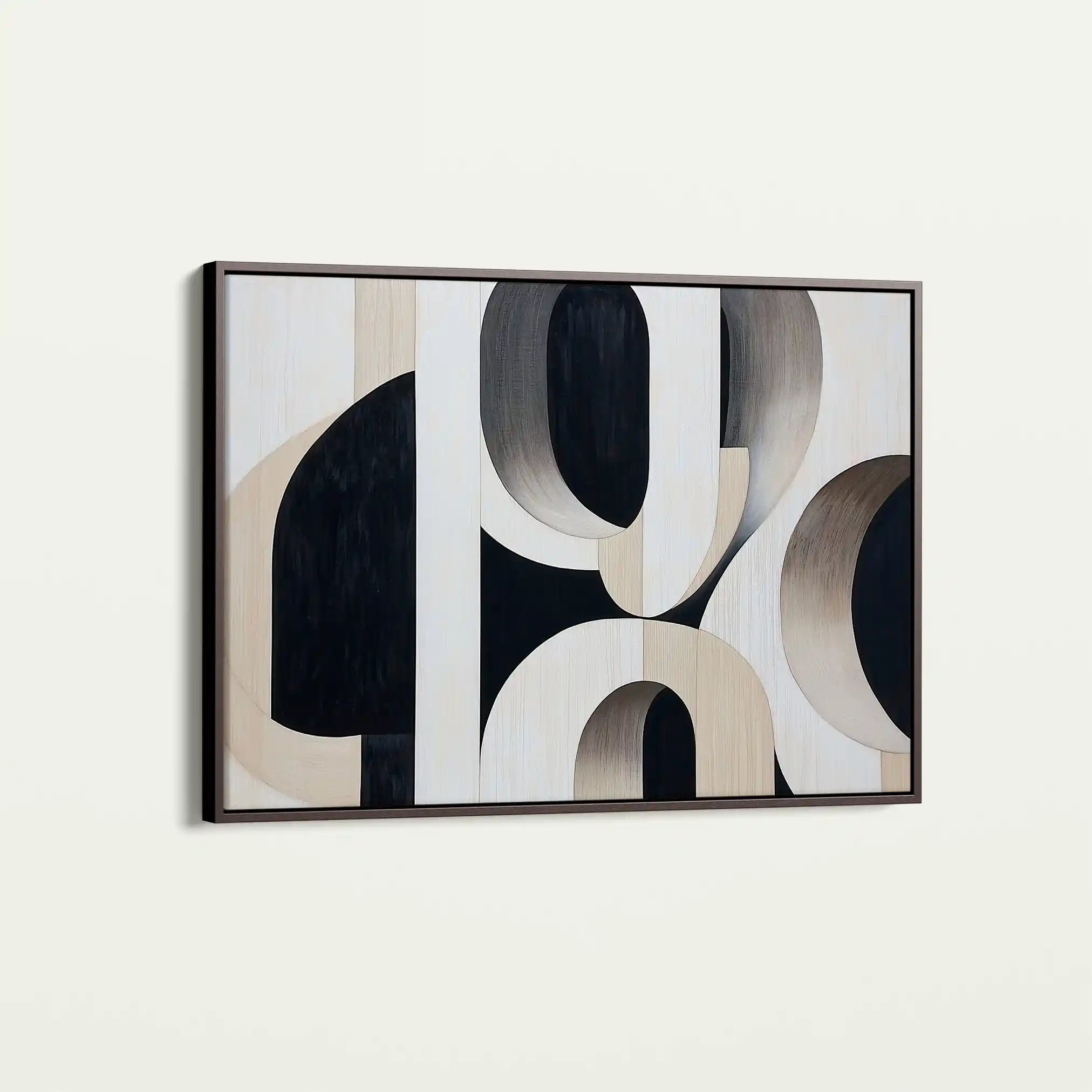 Abstract 554 Canvas Art 18" x 24" / 45 x 60 cm / Black