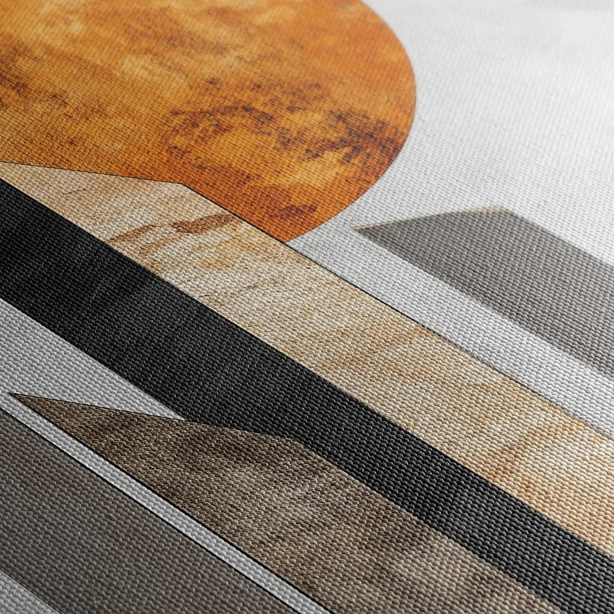 Abstract 555 Canvas Art 18" x 24" / 45 x 60 cm / Black
