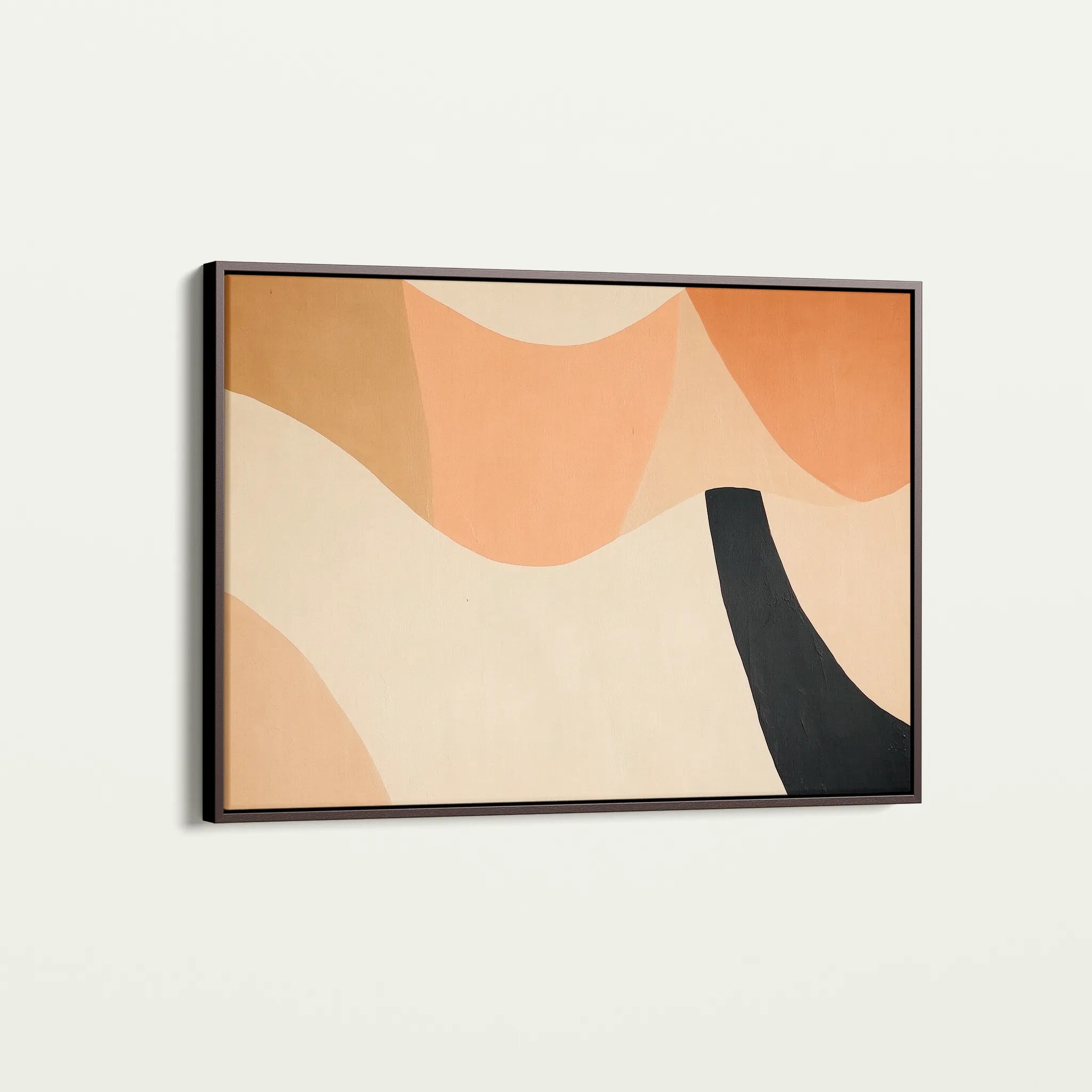 Abstract 560 Canvas Art 18" x 24" / 45 x 60 cm / Black