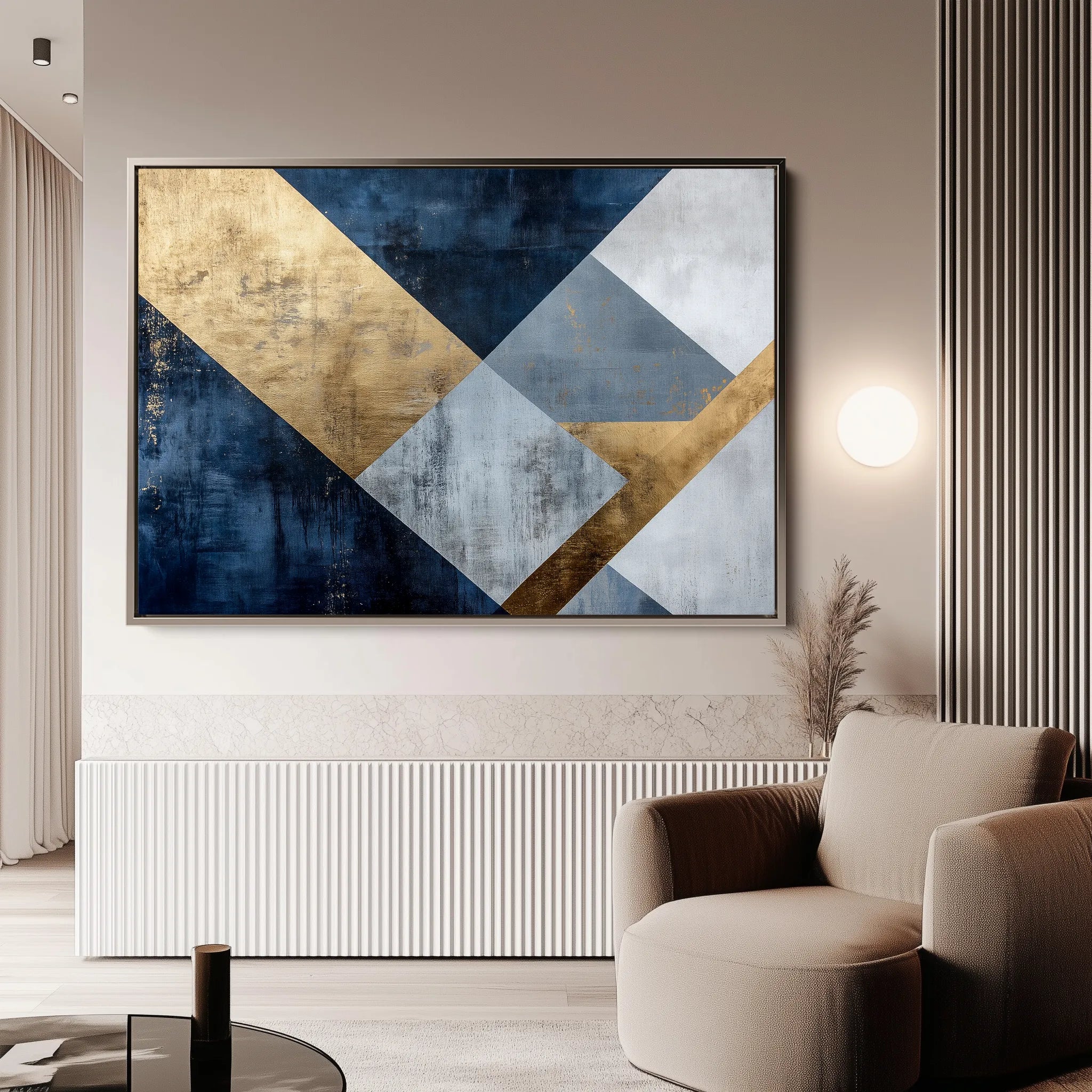 Abstract 561 Canvas Art 18" x 24" / 45 x 60 cm / Black