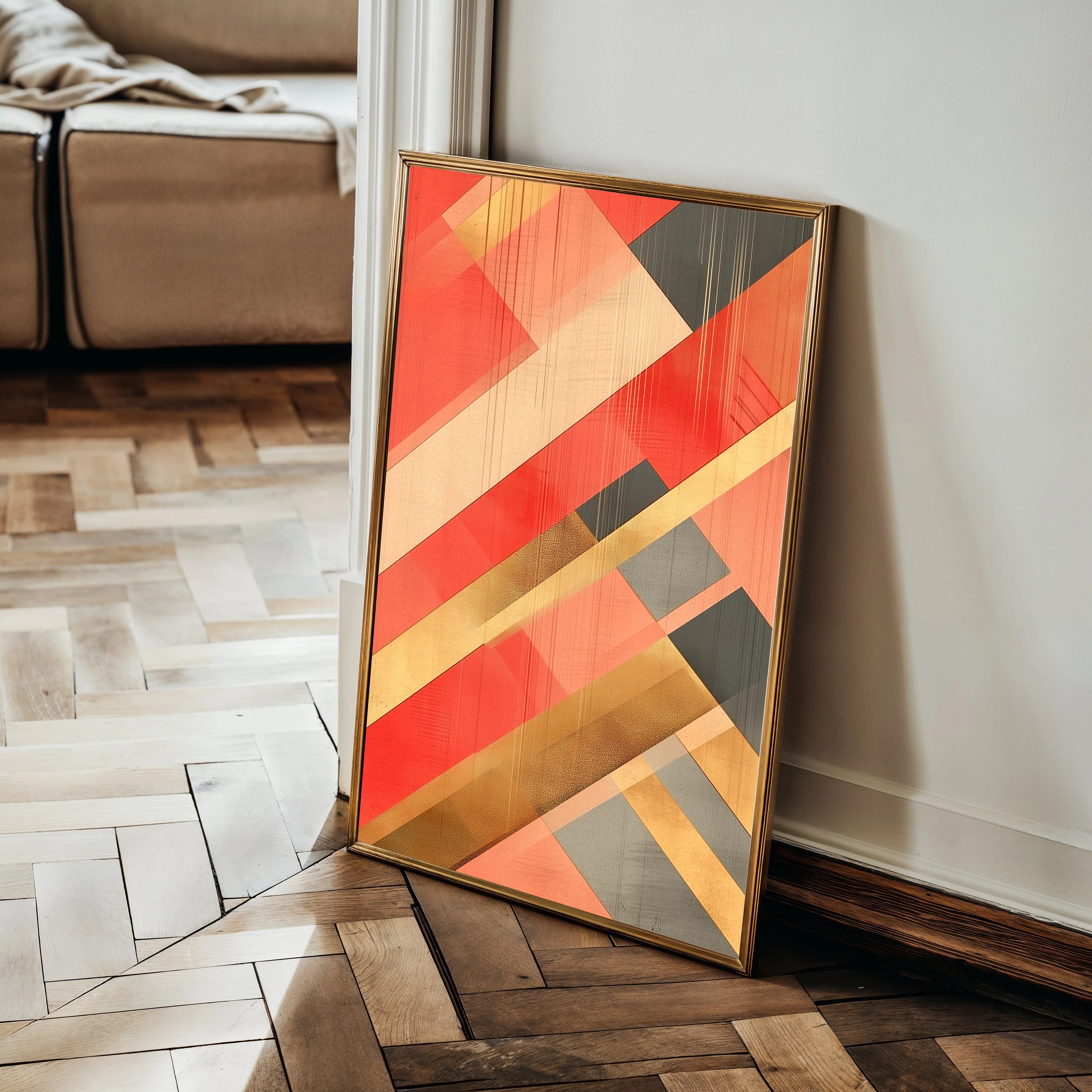 Abstract 562 Canvas Art 18" x 24" / 45 x 60 cm / Black