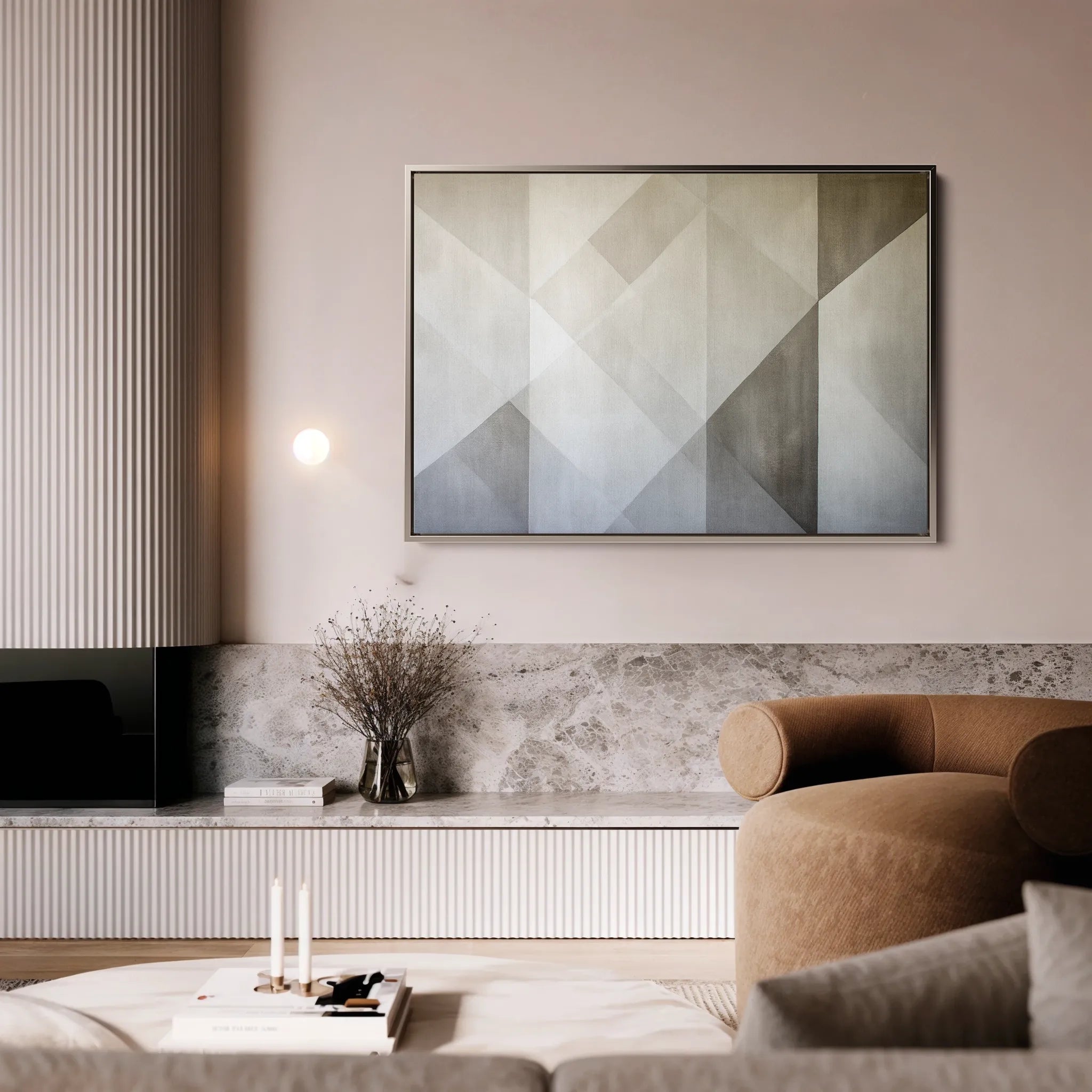 Abstract 564 Canvas Art 18" x 24" / 45 x 60 cm / Black