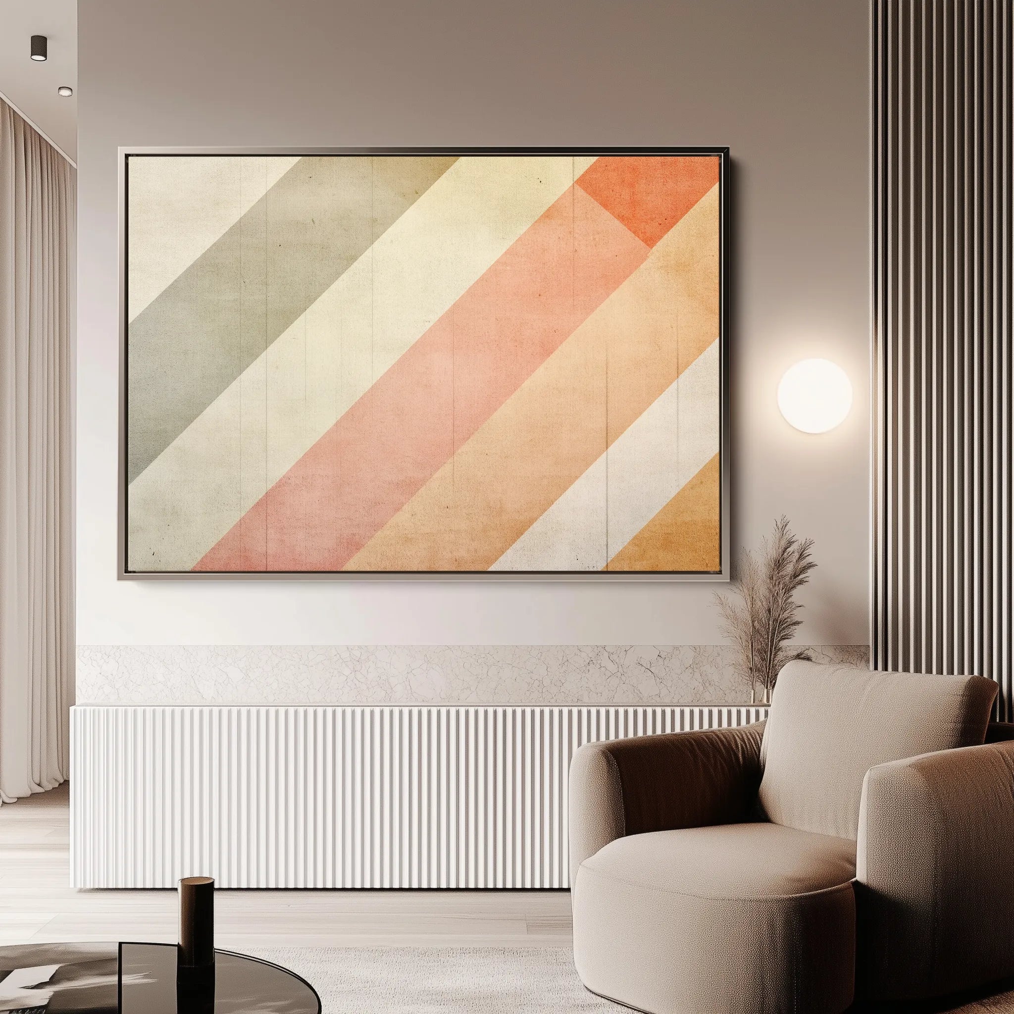 Abstract 565 Canvas Art 18" x 24" / 45 x 60 cm / Black