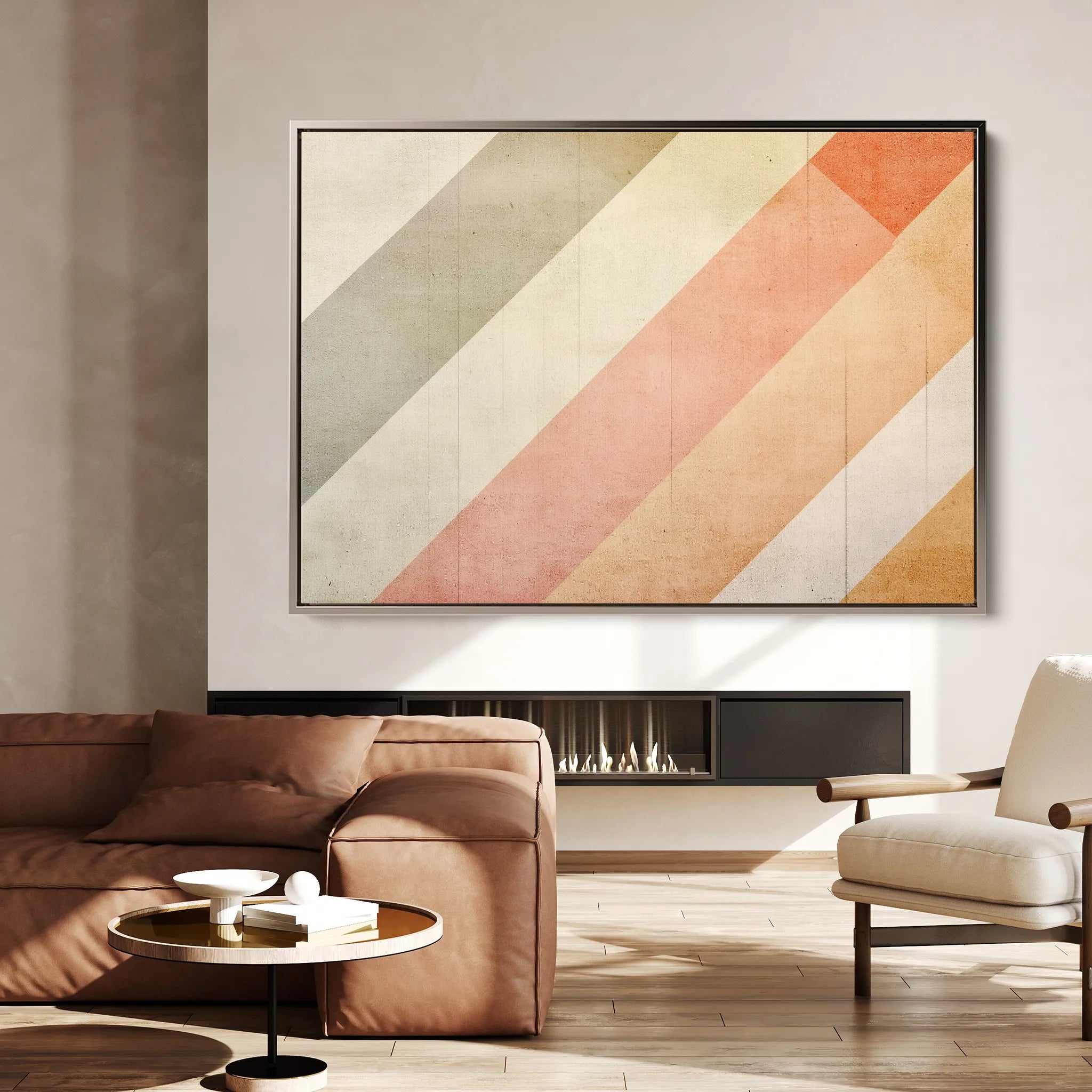 Abstract 565 Canvas Art 18" x 24" / 45 x 60 cm / Black