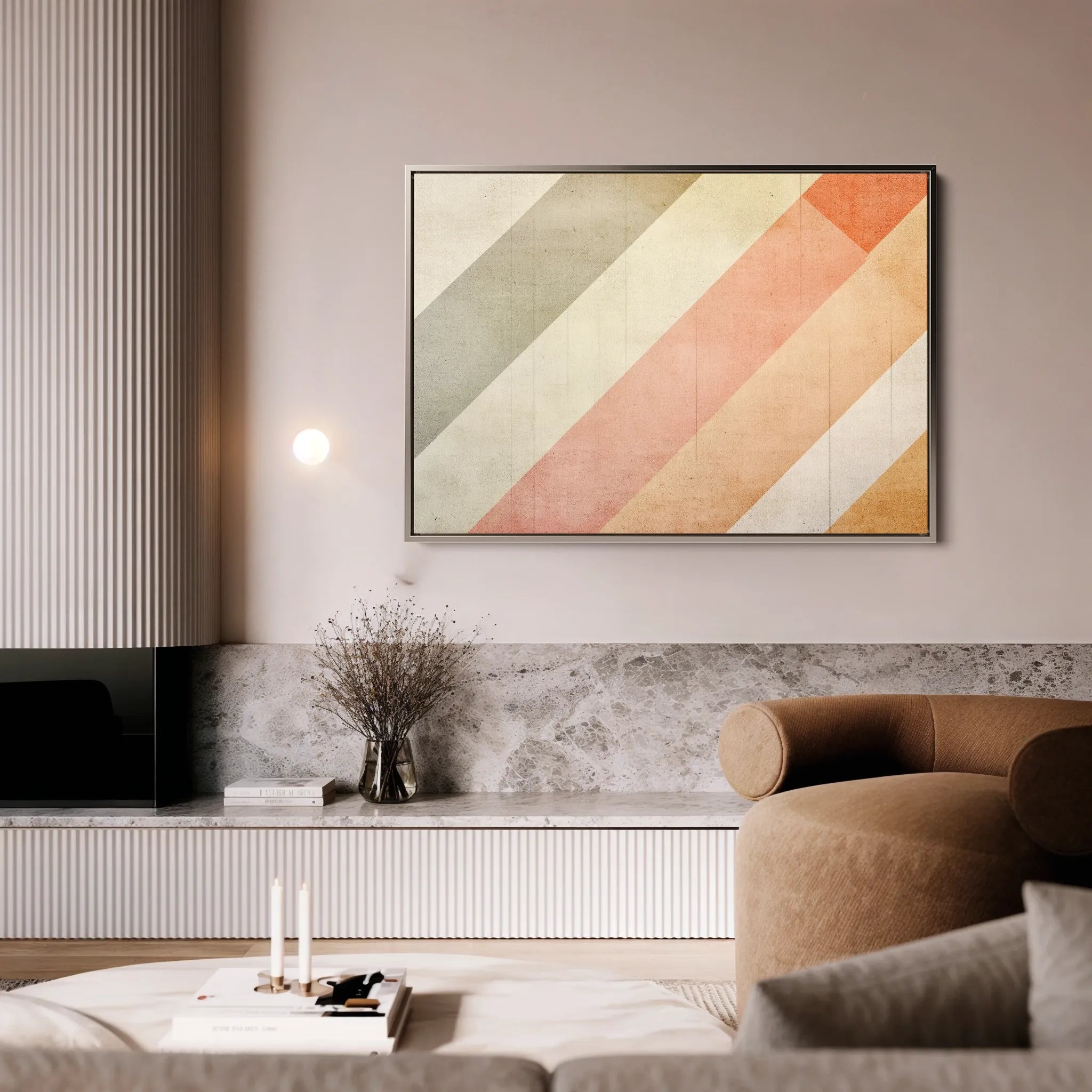 Abstract 565 Canvas Art 18" x 24" / 45 x 60 cm / Black