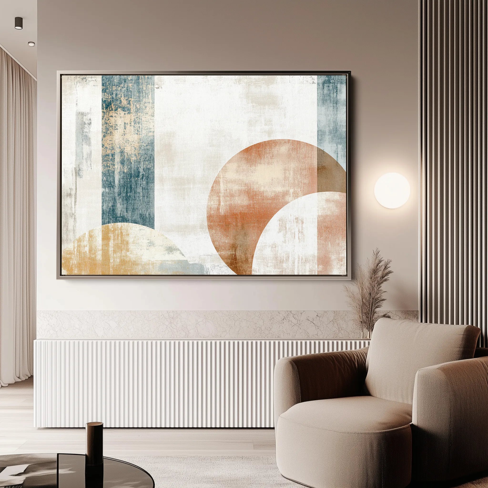 Abstract 569 Canvas Art 18" x 24" / 45 x 60 cm / Black
