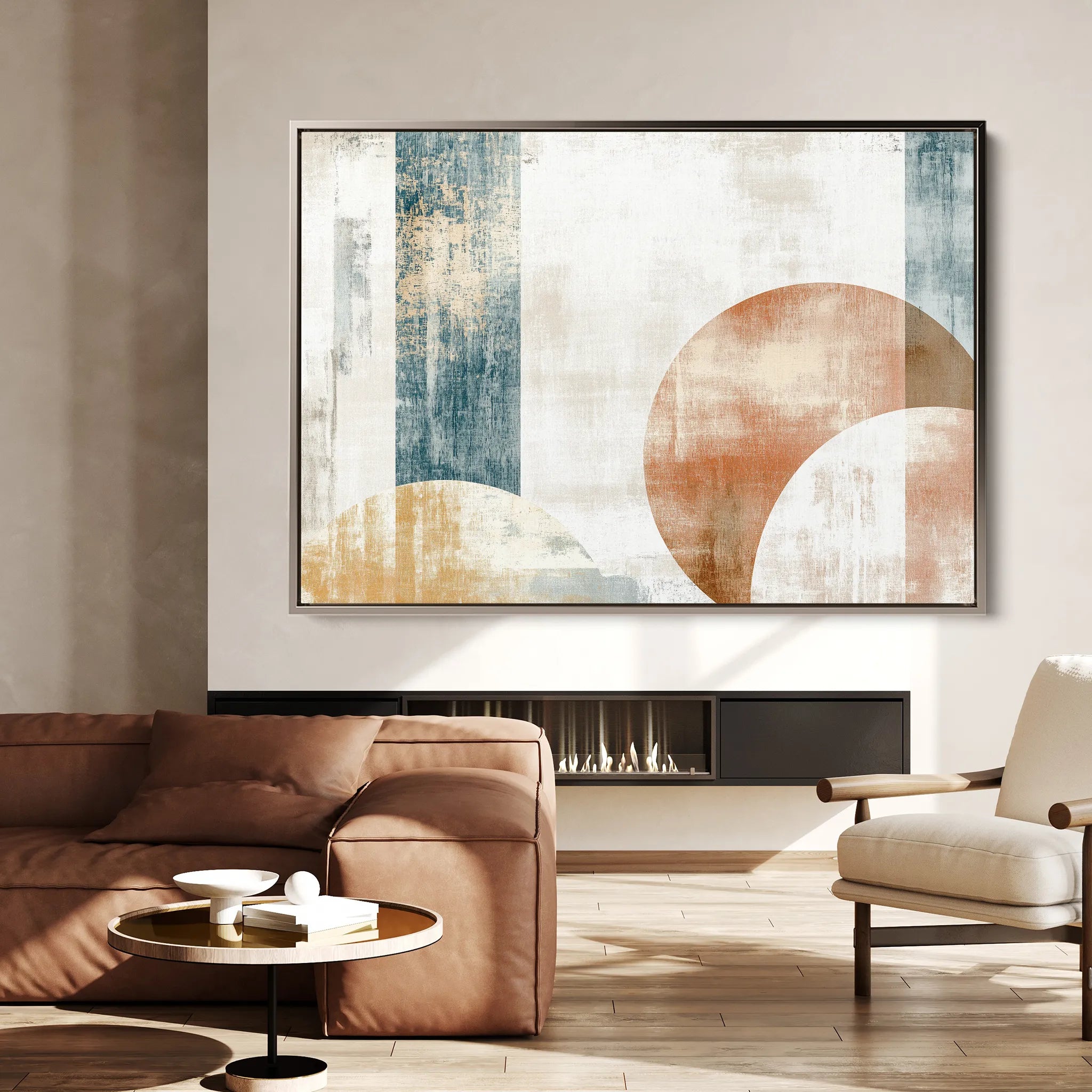 Abstract 569 Canvas Art 18" x 24" / 45 x 60 cm / Black