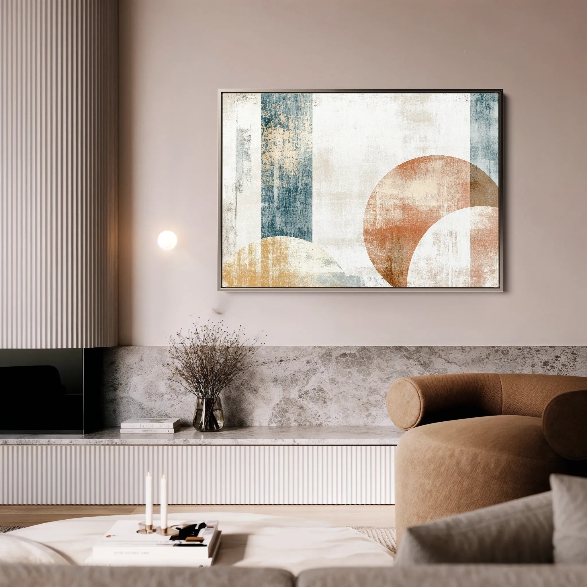Abstract 569 Canvas Art 18" x 24" / 45 x 60 cm / Black