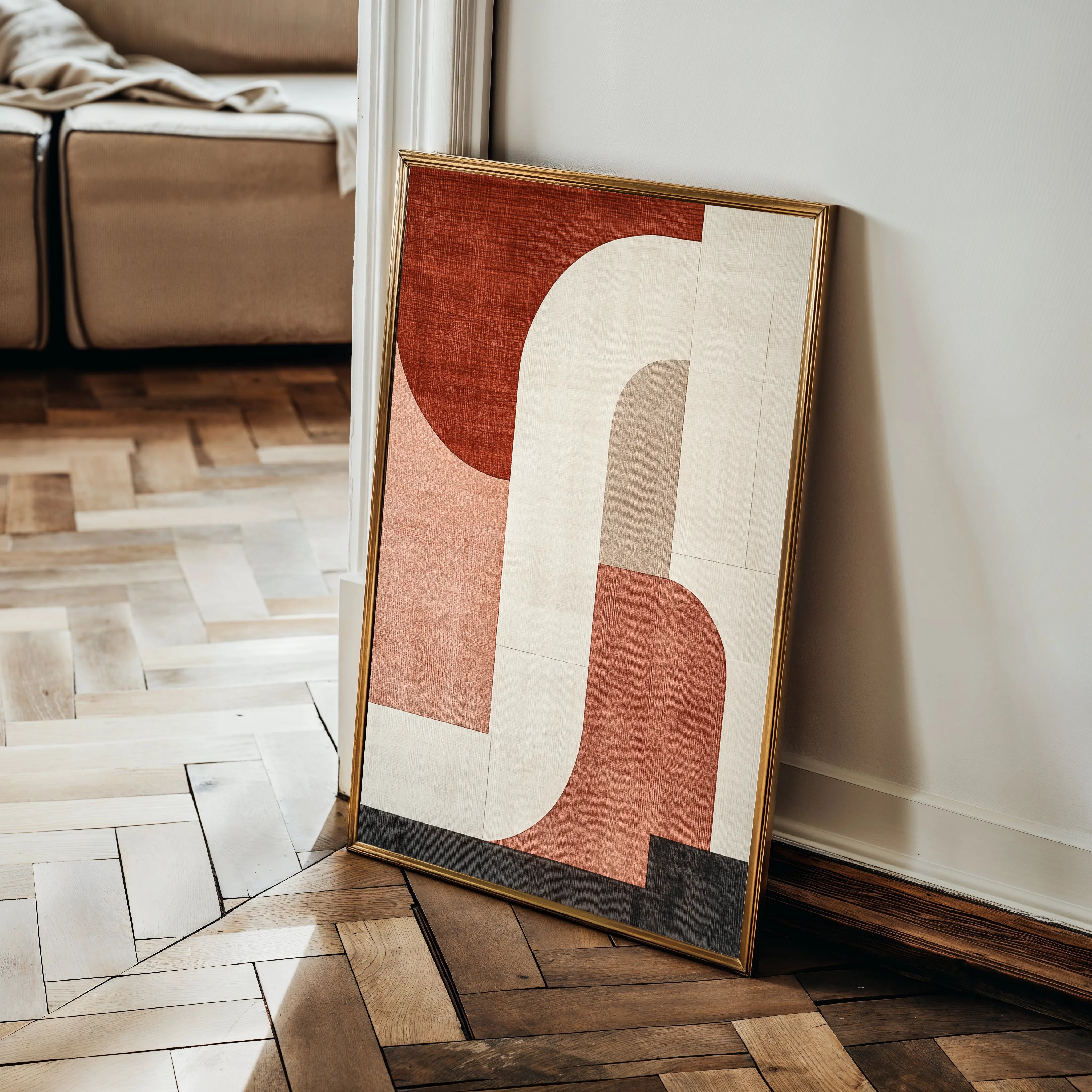 Abstract 570 Canvas Art 18" x 24" / 45 x 60 cm / Black