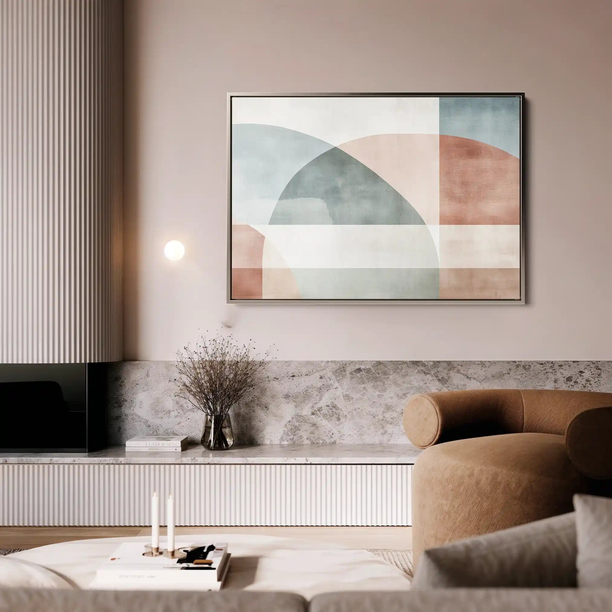 Abstract 571 Canvas Art 18" x 24" / 45 x 60 cm / Black