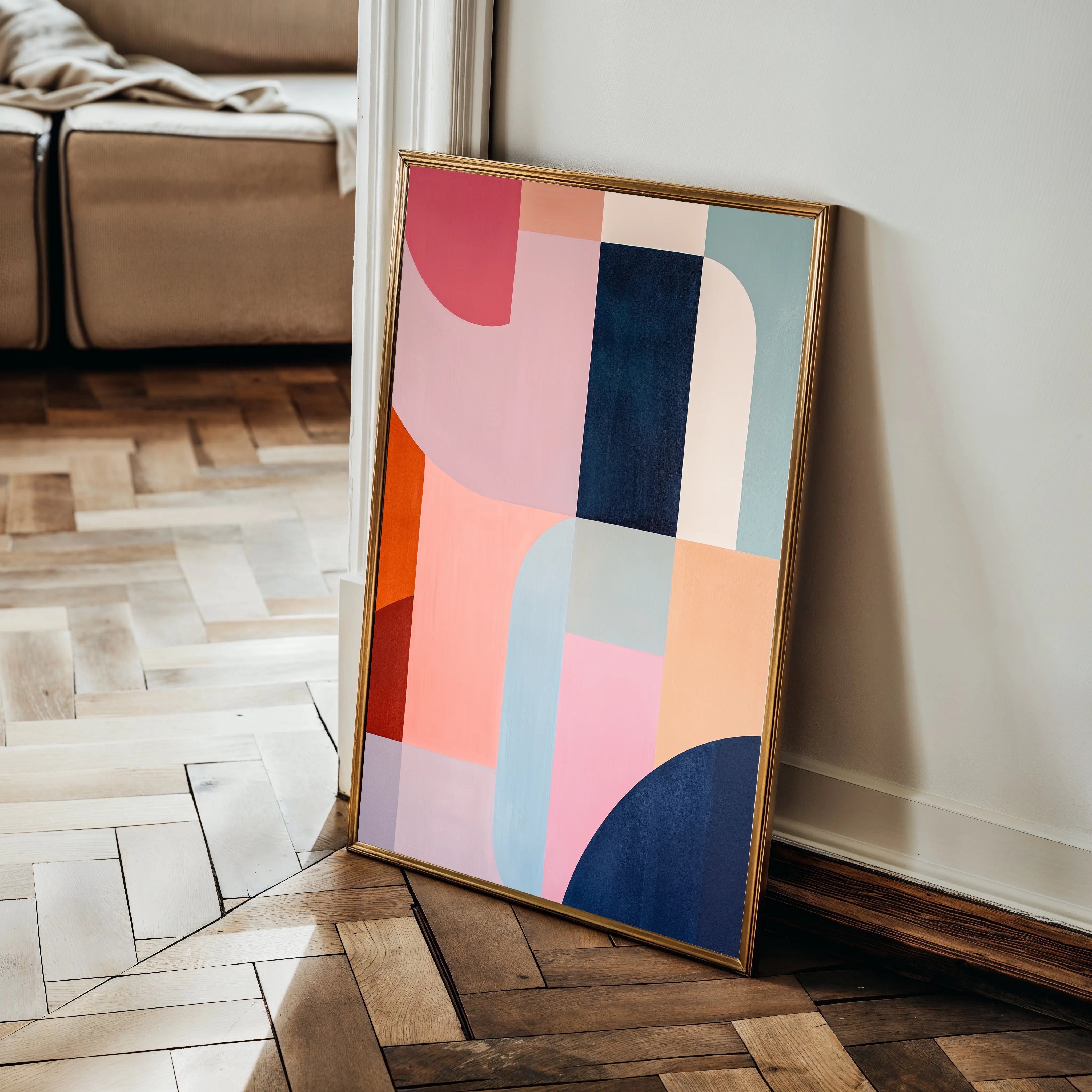 Abstract 573 Canvas Art 18" x 24" / 45 x 60 cm / Black