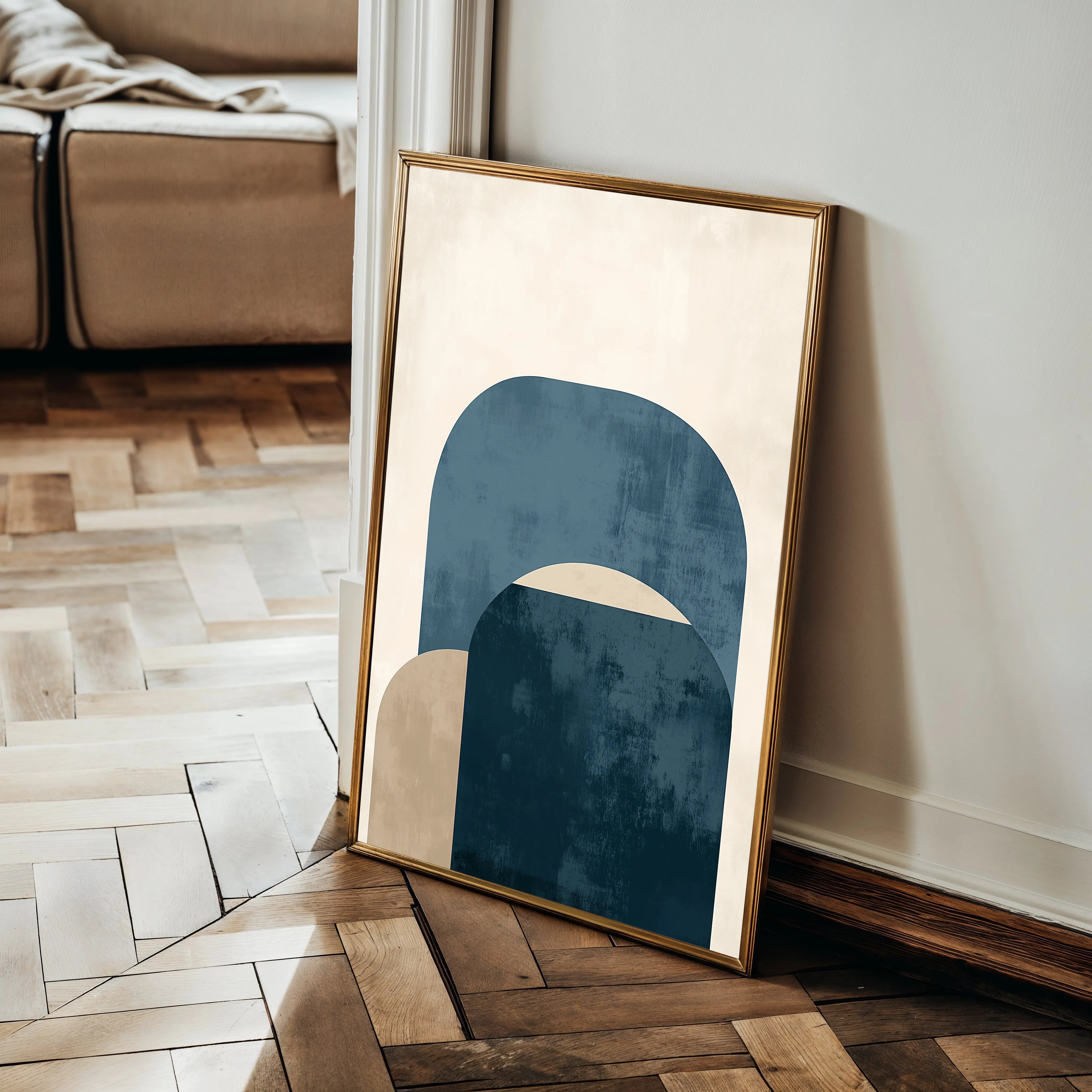 Abstract 575 Canvas Art 18" x 24" / 45 x 60 cm / Black