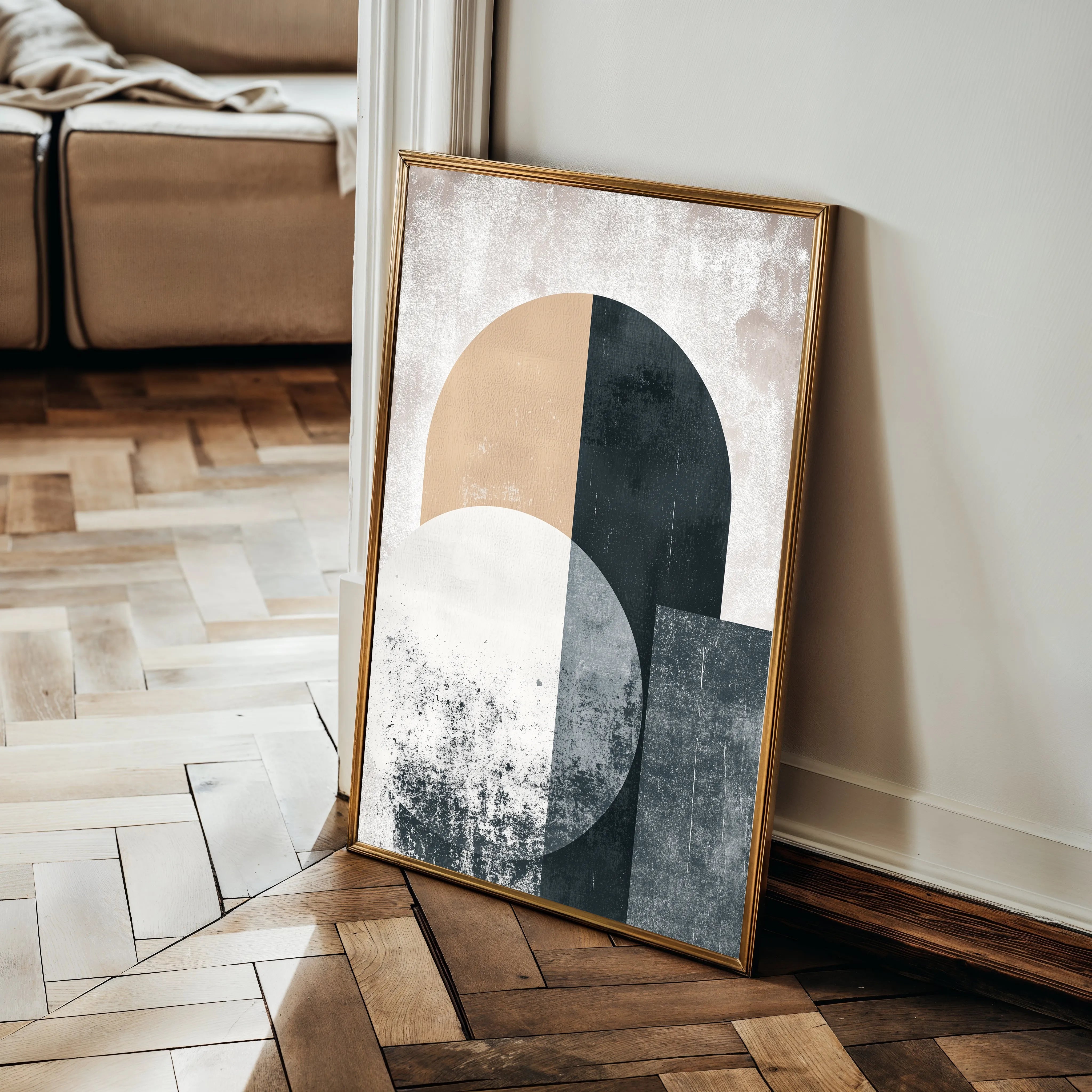 Abstract 578 Canvas Art 18" x 24" / 45 x 60 cm / Black