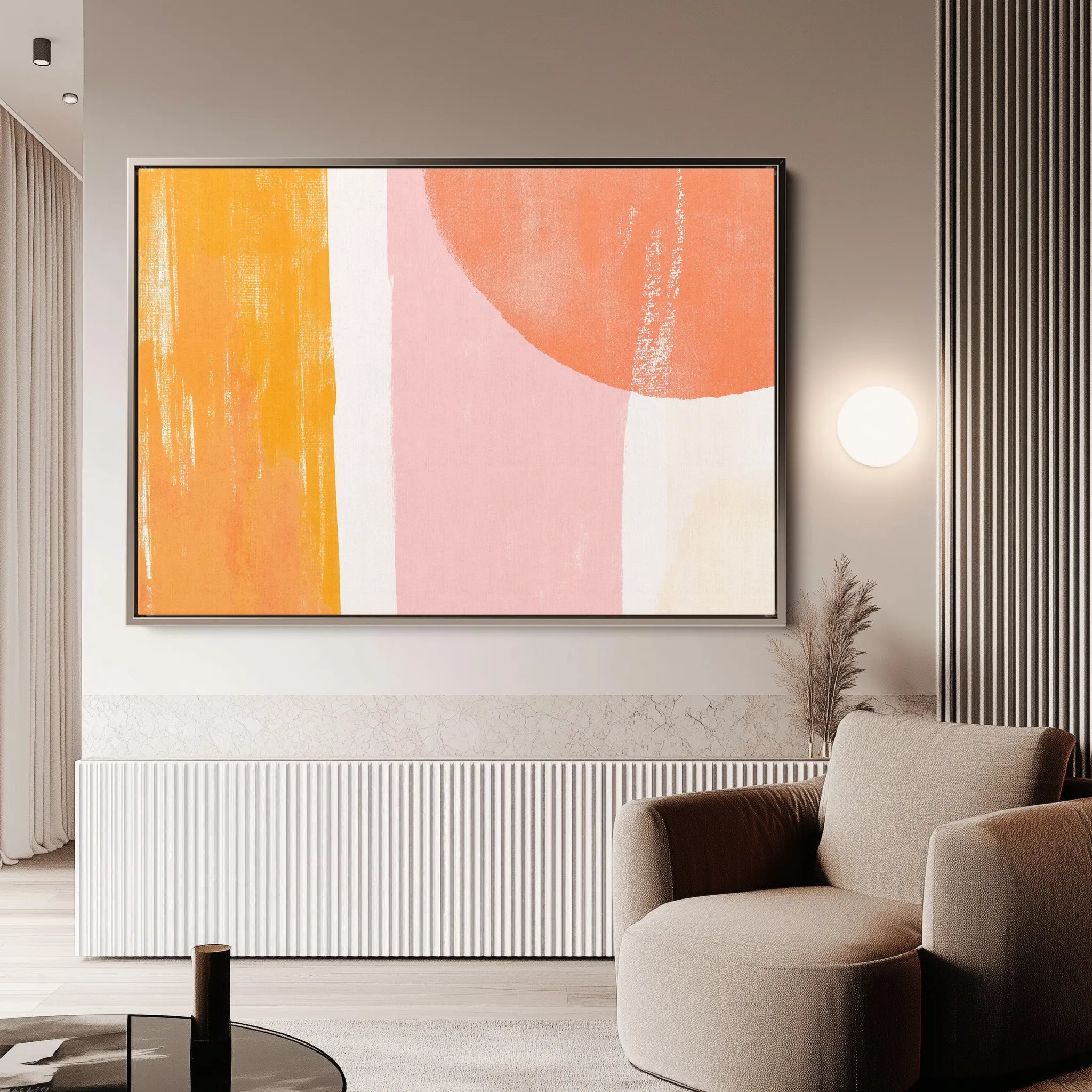 Abstract 589 Canvas Art 18" x 24" / 45 x 60 cm / Black