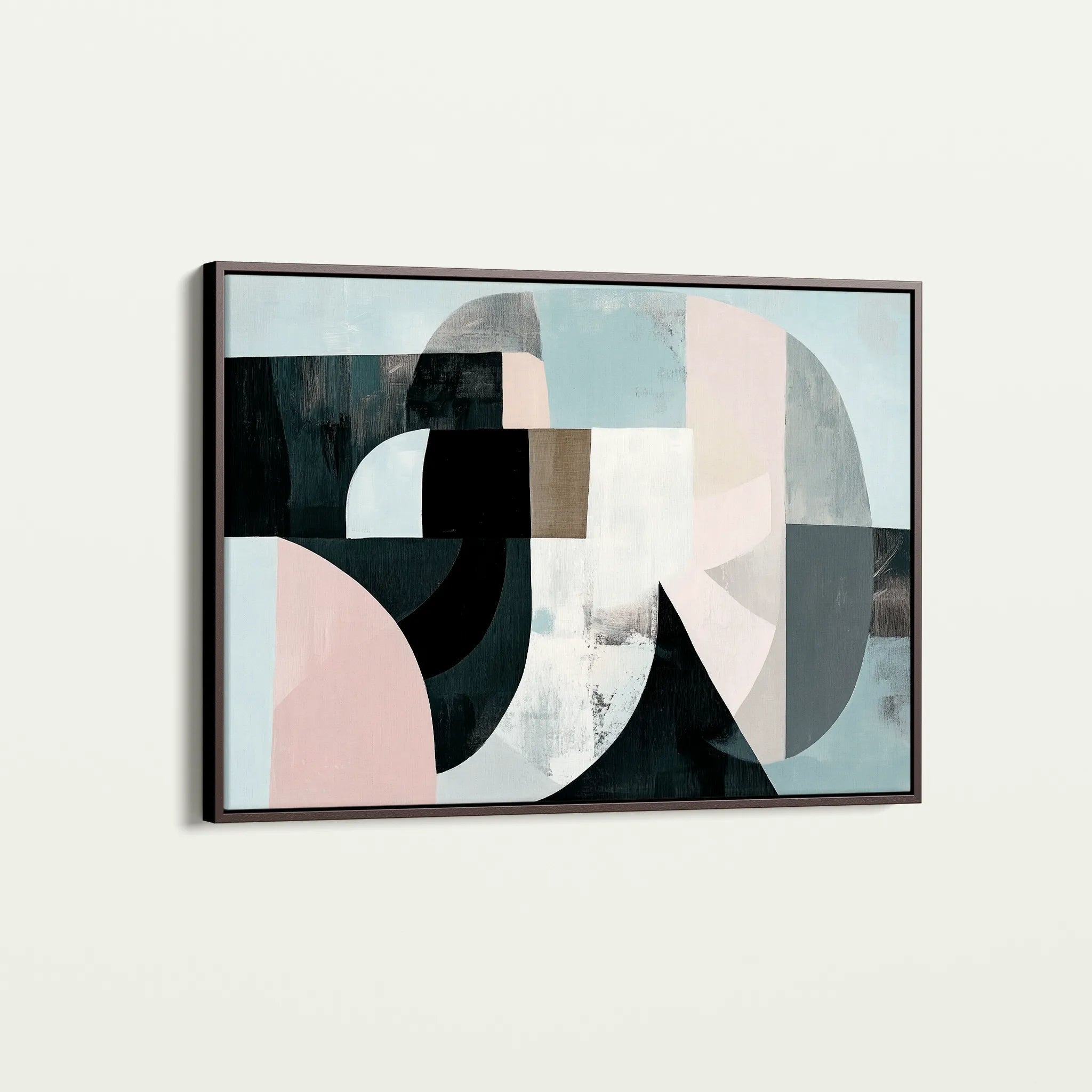 Abstract 592 Canvas Art 18" x 24" / 45 x 60 cm / Black