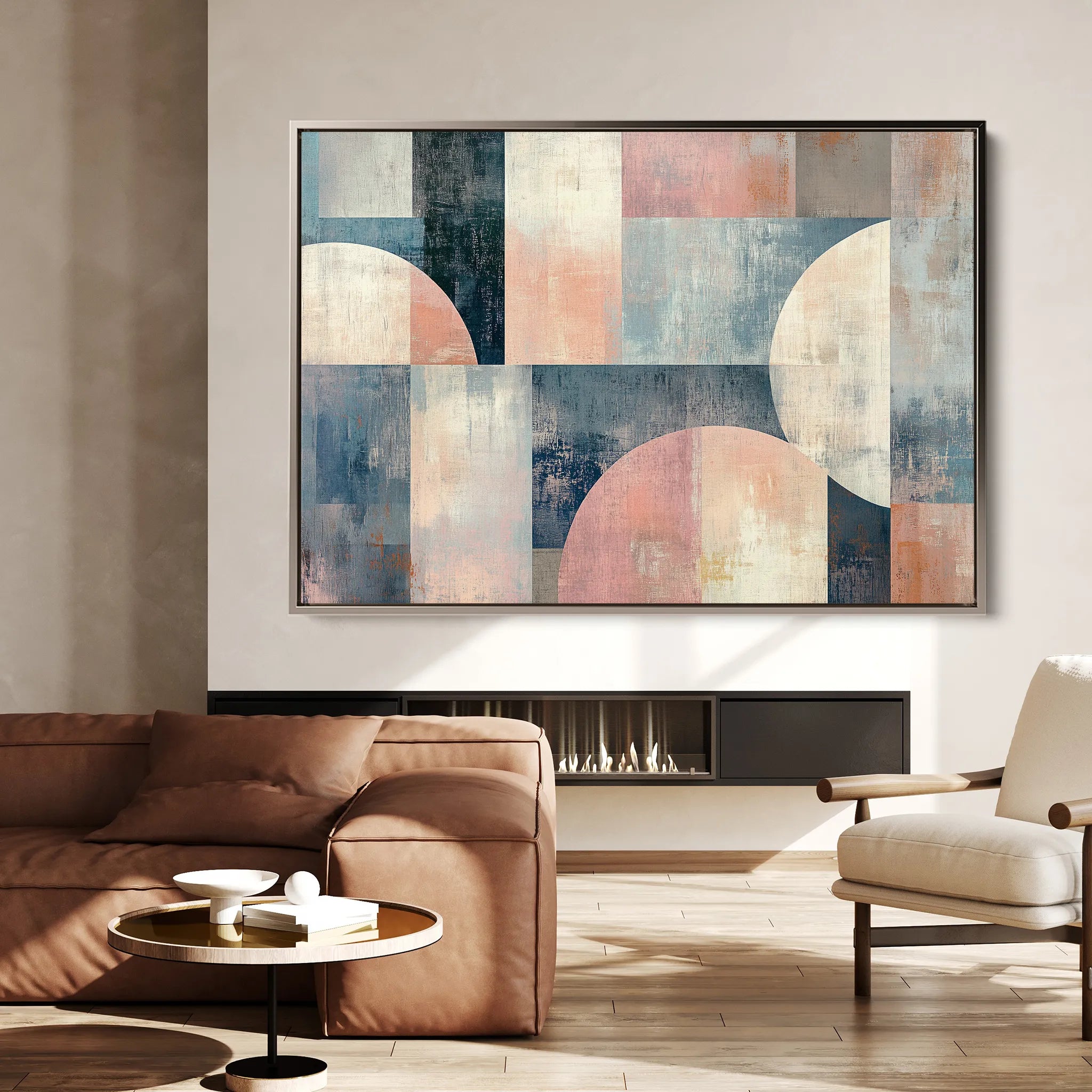Abstract 595 Canvas Art 18" x 24" / 45 x 60 cm / Black