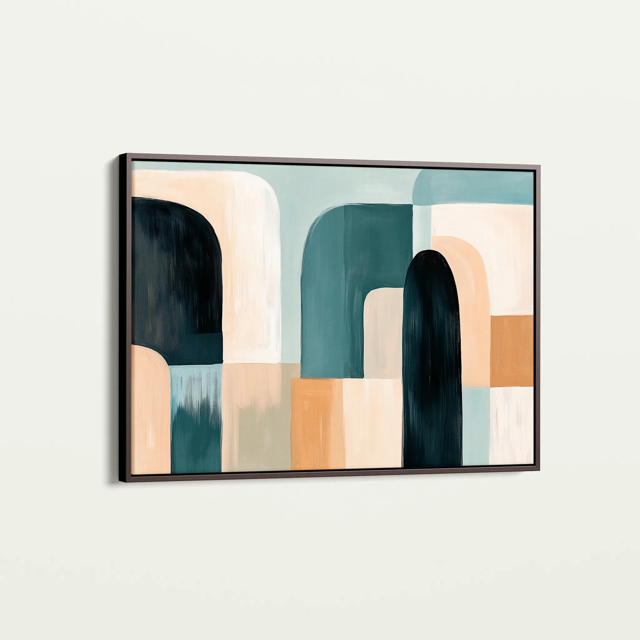 Abstract 598 Canvas Art 18" x 24" / 45 x 60 cm / Black