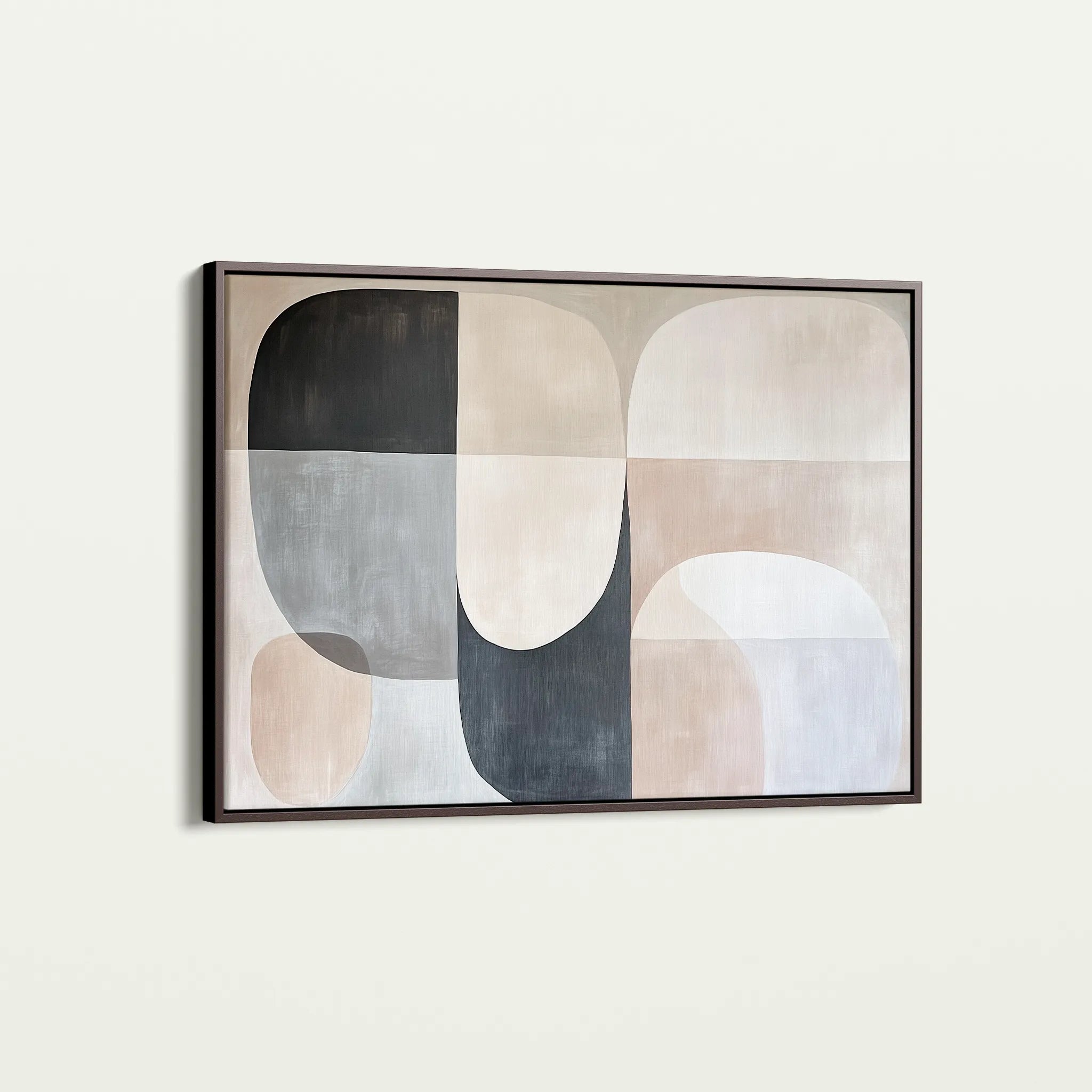 Abstract 599 Canvas Art 18" x 24" / 45 x 60 cm / Black
